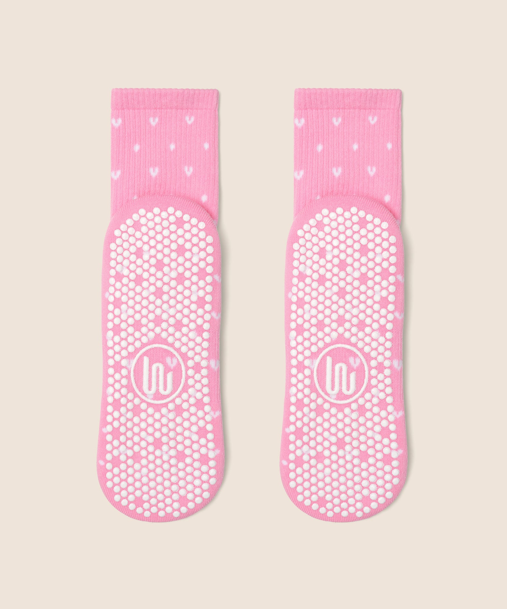 Crew Non Slip Grip Socks - Speckled Candy