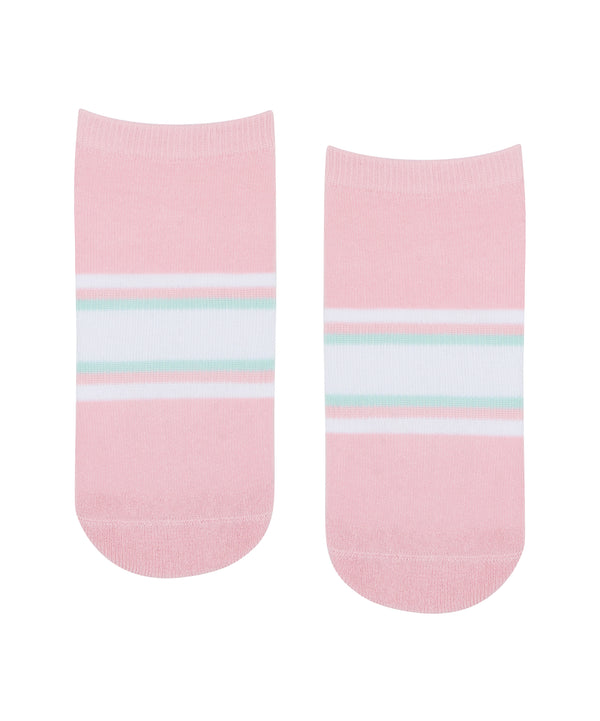Classic Low Rise Grip Socks in Sweet Stripes for Women