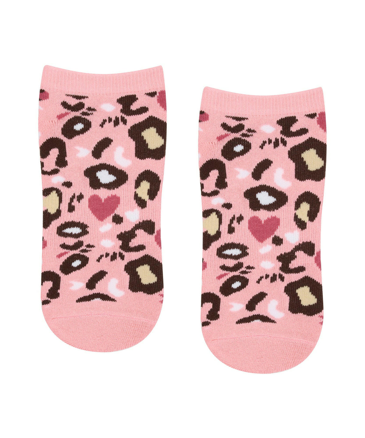 Classic Low Rise Grip Socks - Cheetah Heart