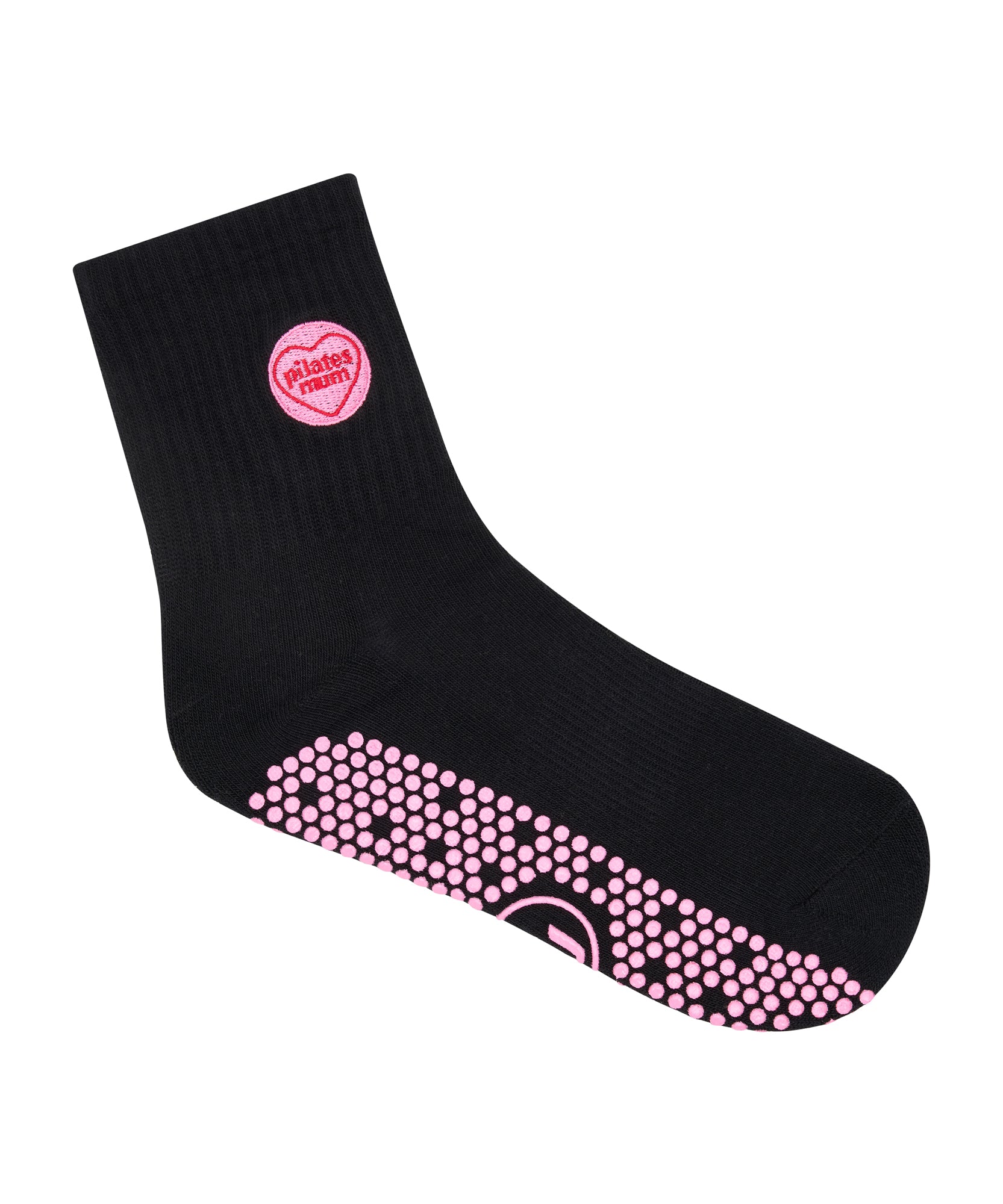 Crew Non Slip Grip Socks - Pilates Mum