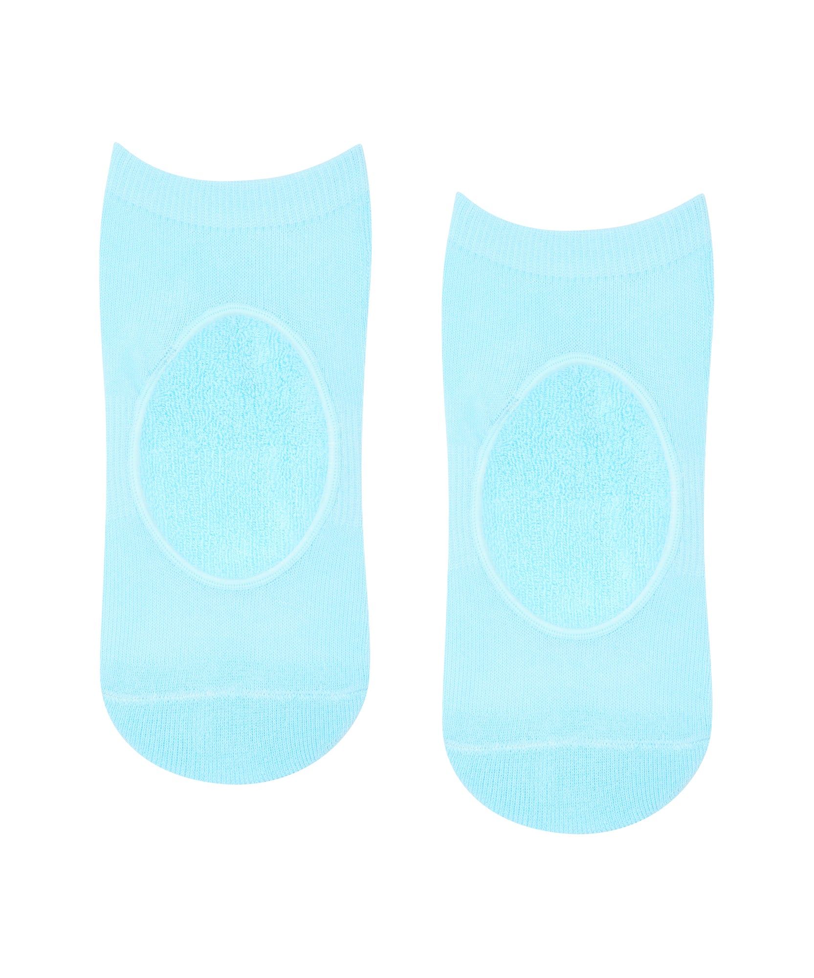 Slide On Non Slip Grip Socks - Ice Blue