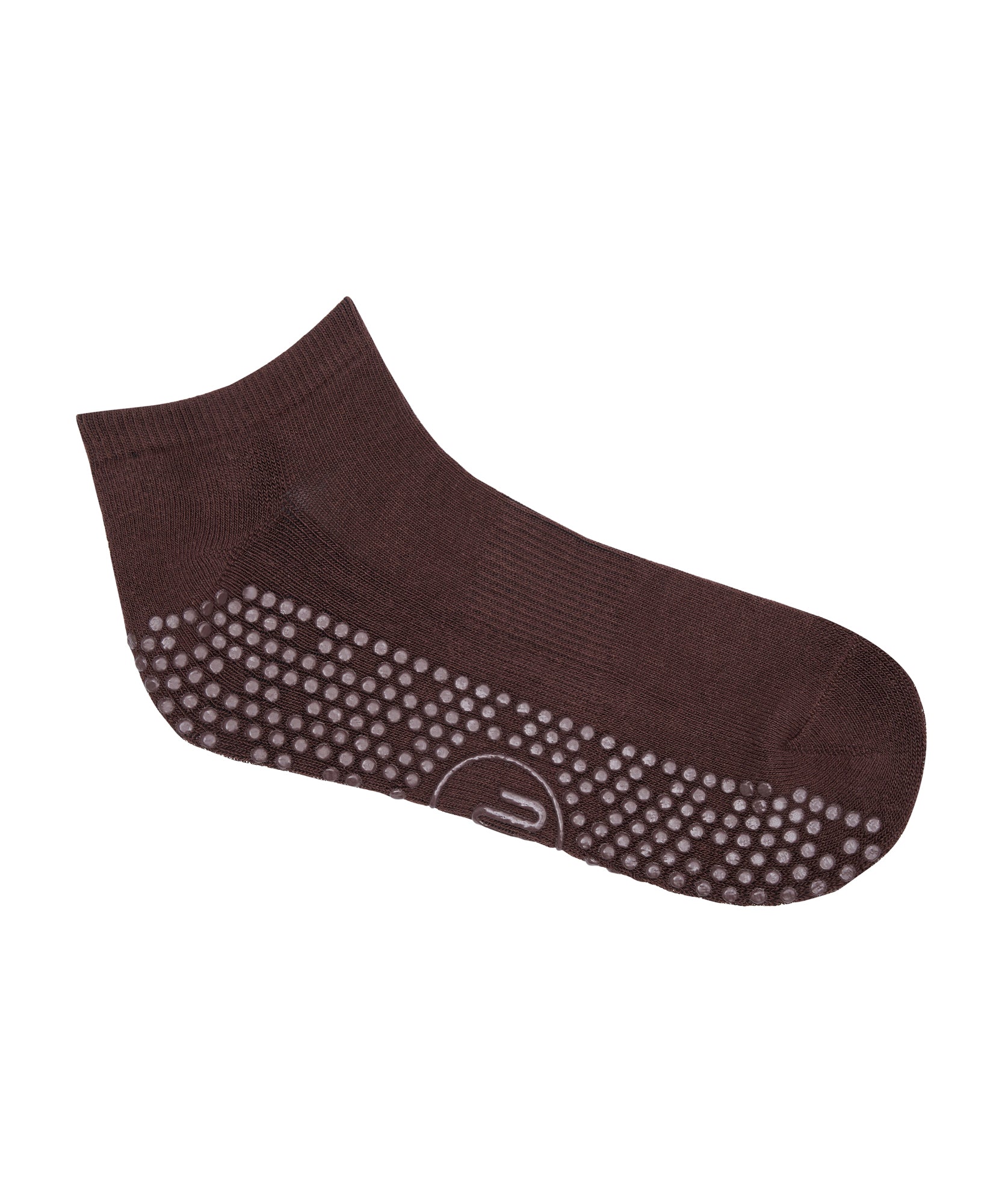 Classic Low Rise Grip Socks - Espresso