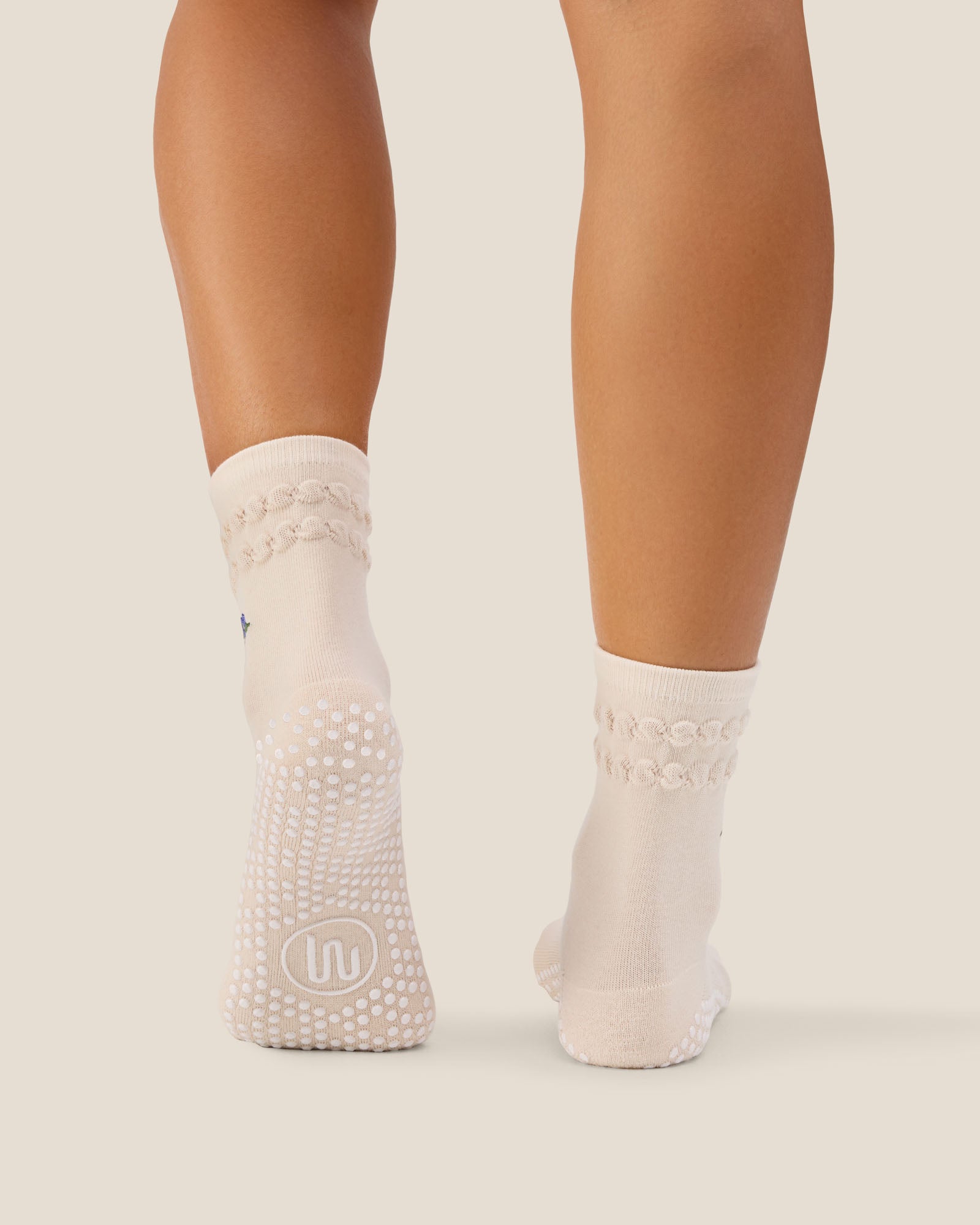 Crew Grip Socks - Blueberry Ruffle Oat