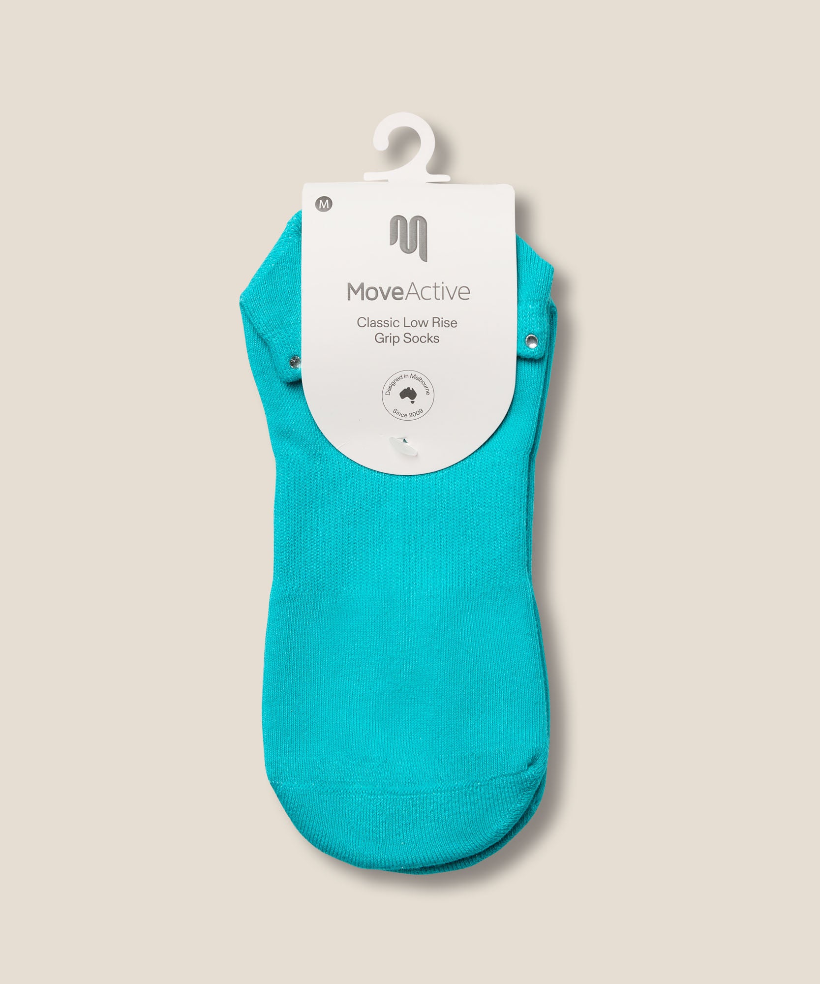 Low Rise Grip Socks - Gem Aqua