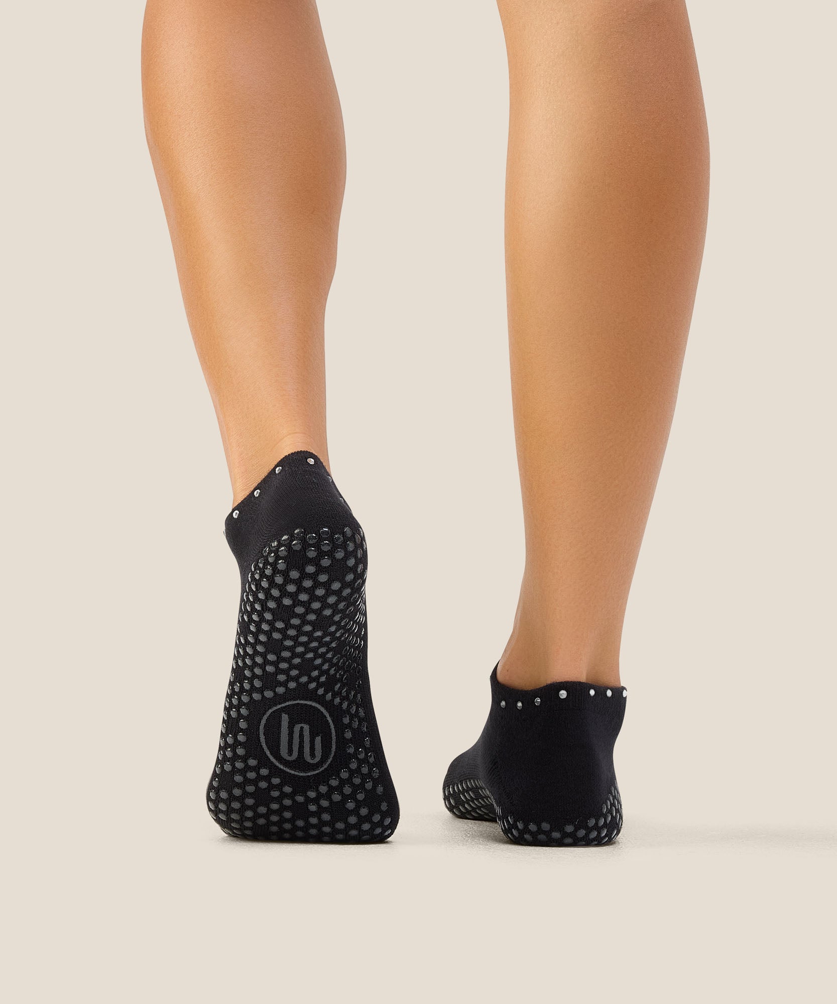 Low Rise Grip Socks - Gem Black