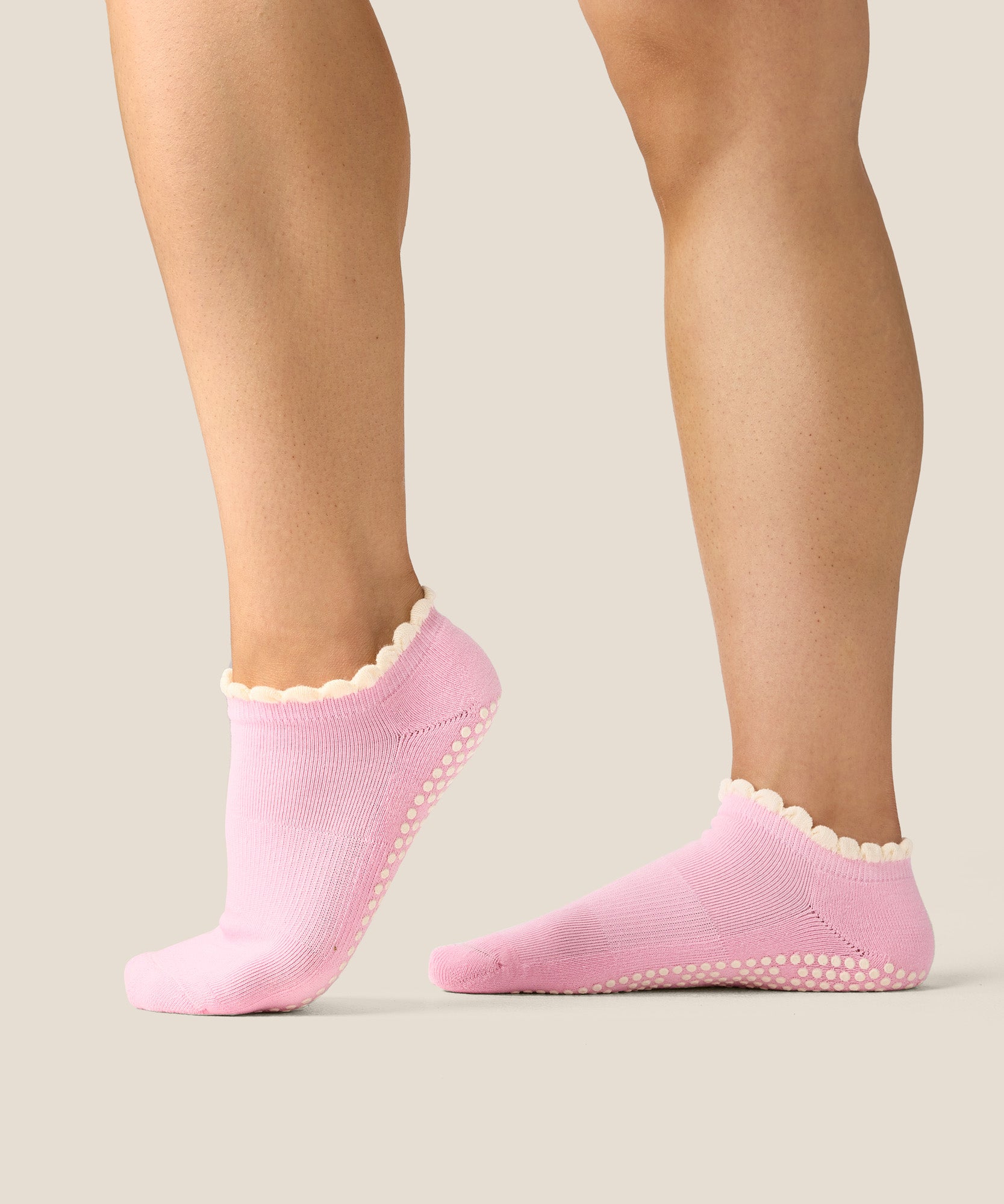Low Rise Grip Socks - Candy Frill