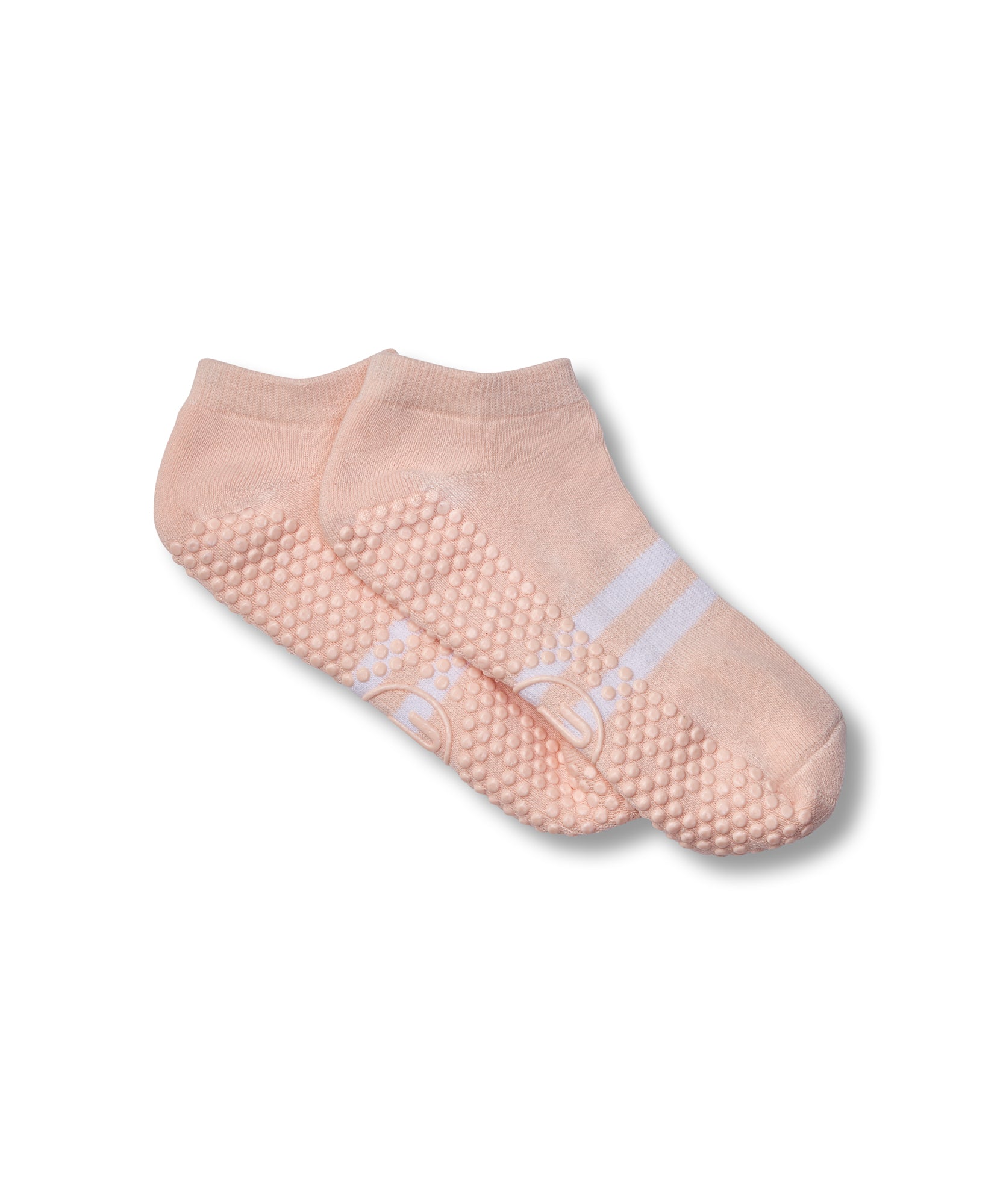 Classic Low Rise Grip Socks - Pink Stripe