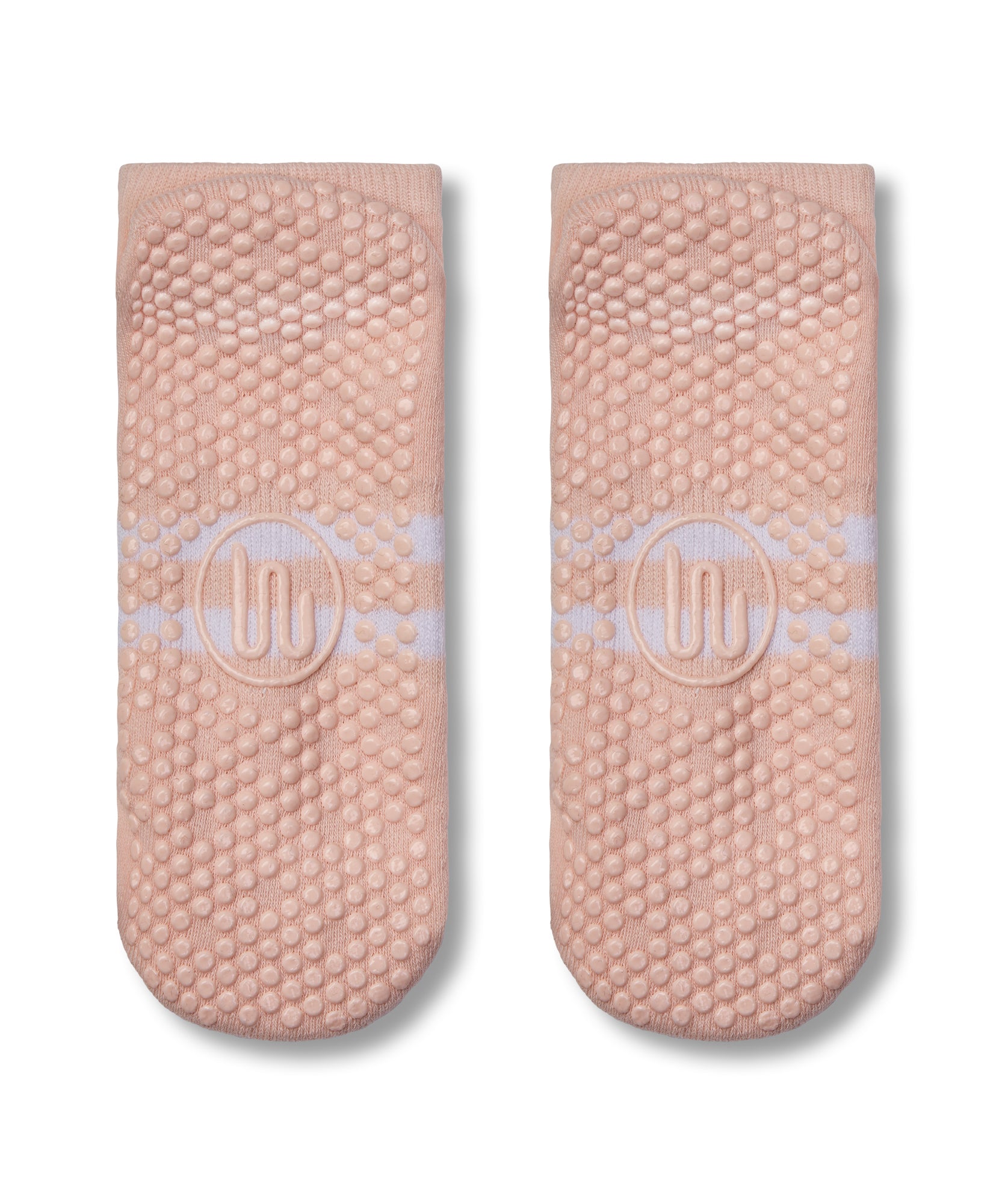 Classic Low Rise Grip Socks - Pink Stripe