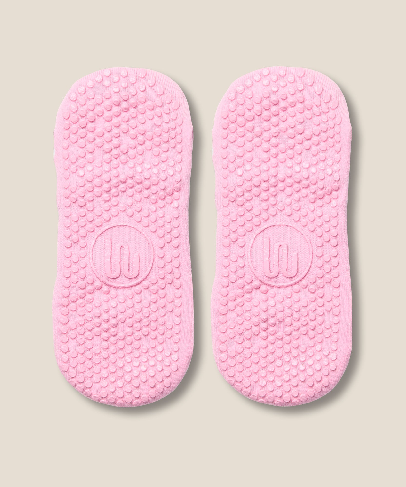 Low Rise Grip Socks - Argyle Pink