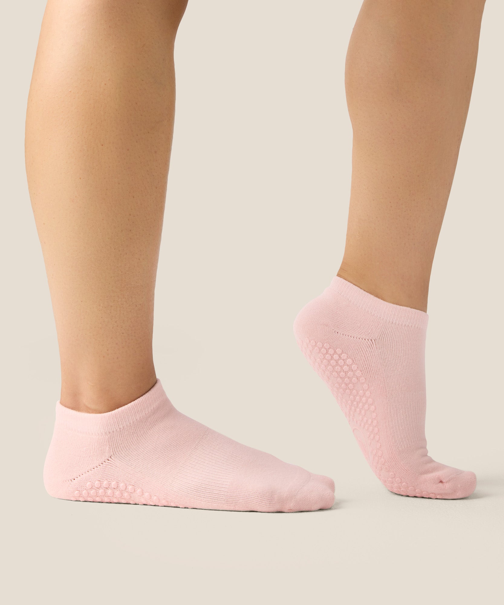 Low Rise Grip Socks - Sweet Pink