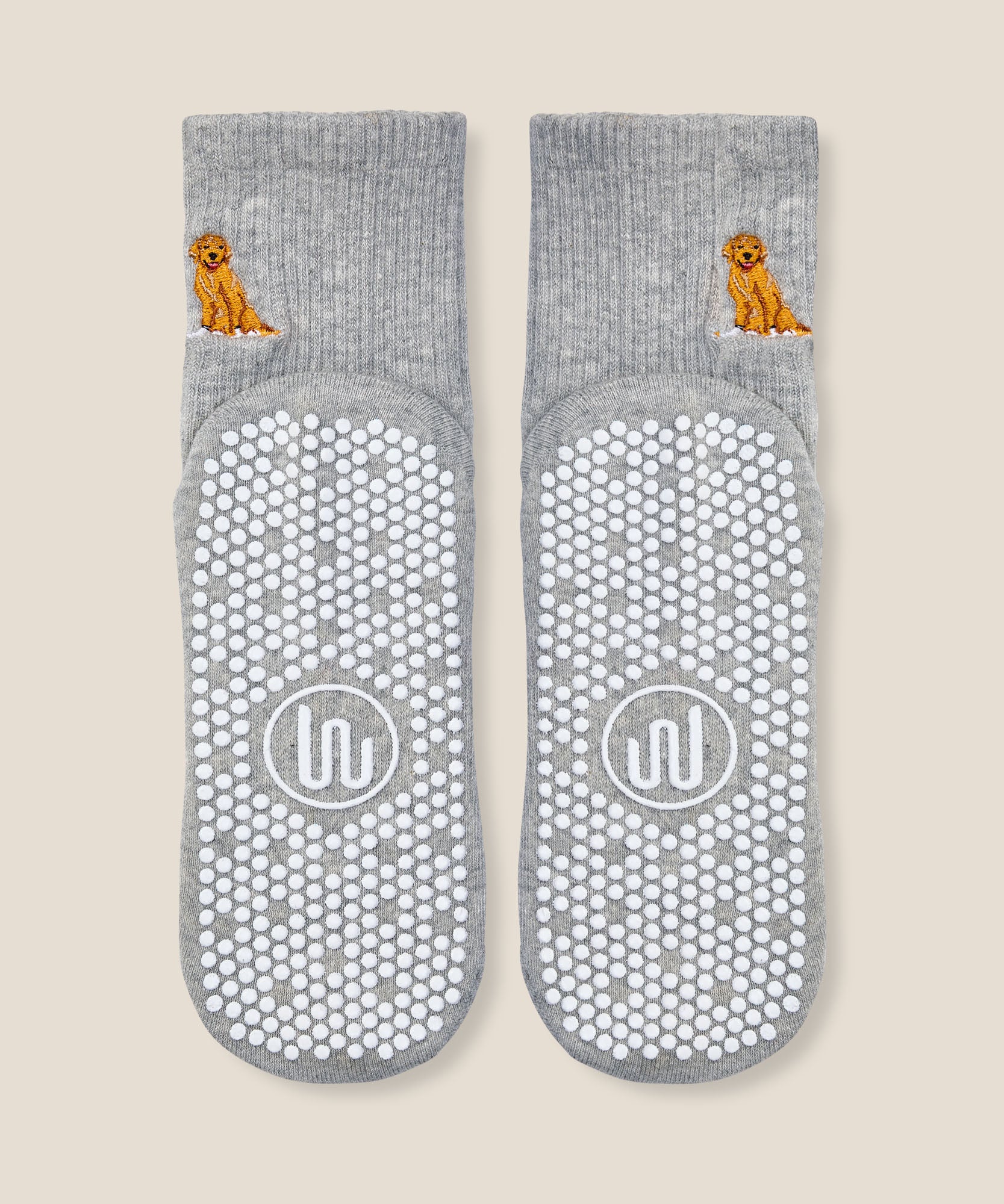 Crew Grip Socks - Golden Retriever Grey Marle