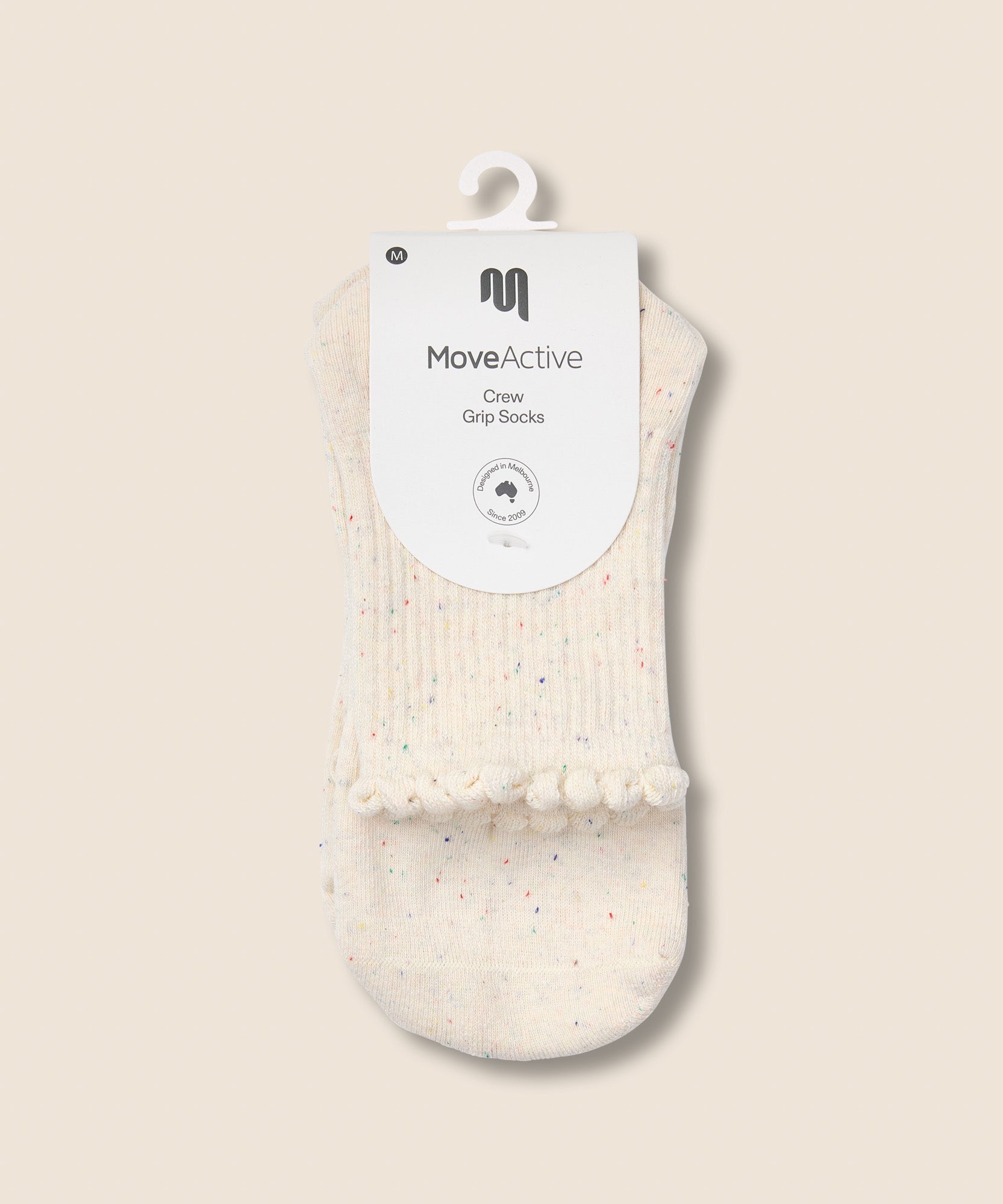 Crew Non Slip Grip Socks - Love Confetti