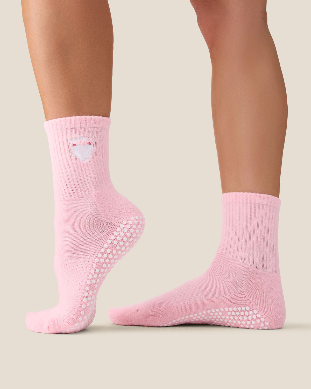 Crew Grip Socks - Boobiful Pink