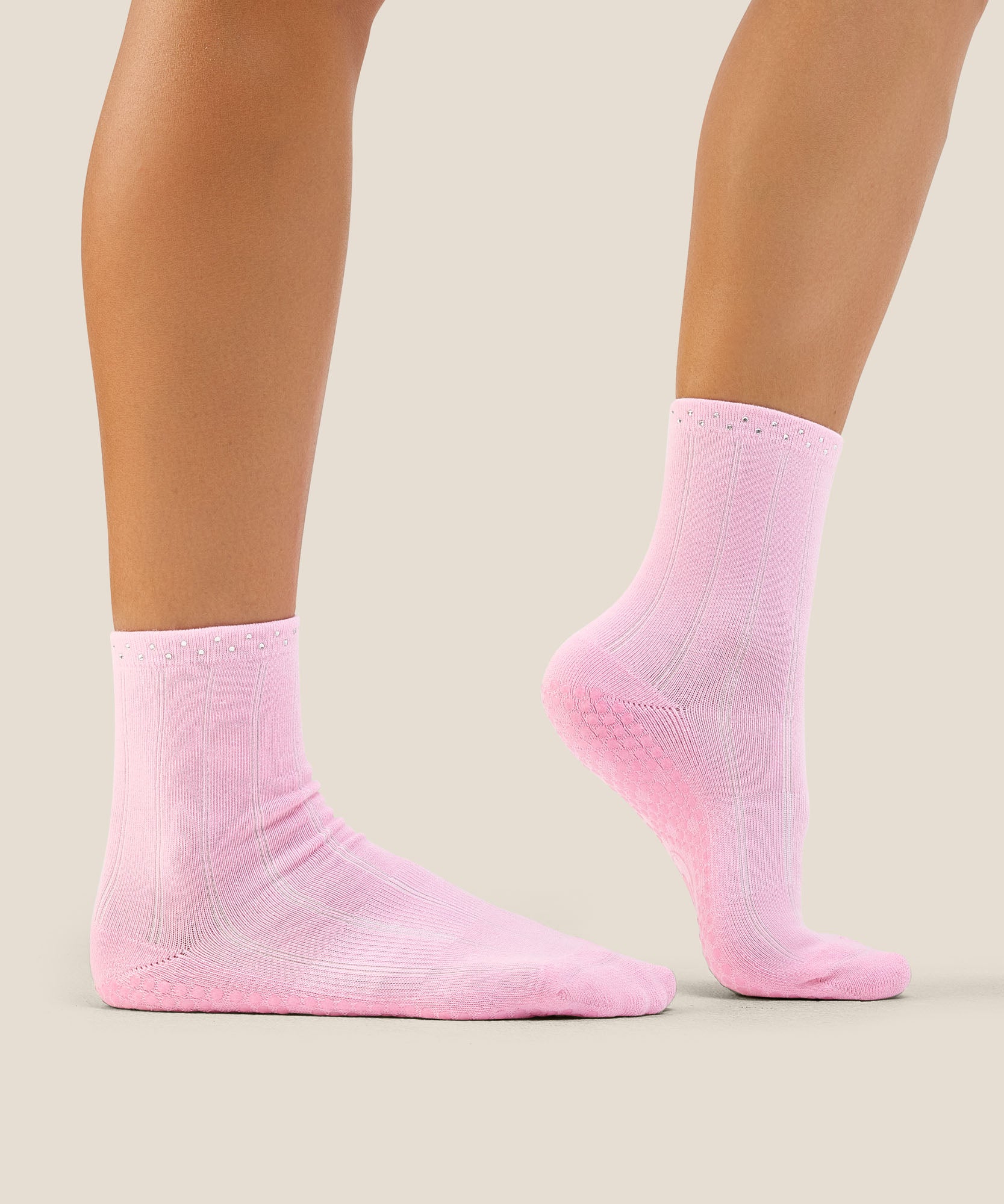Crew Grip Socks - Gem Pink