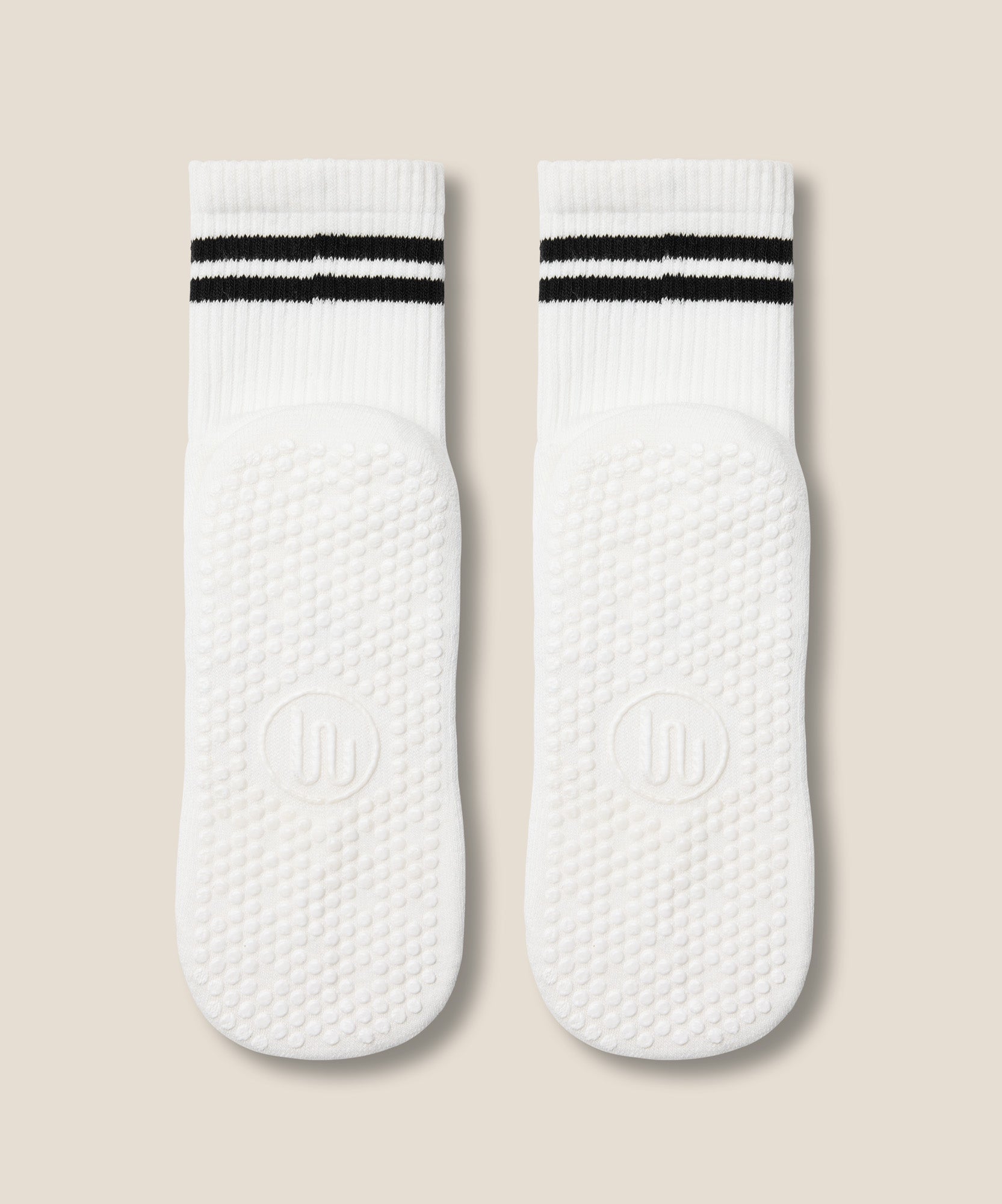 Crew Grip Socks - Sporty Stripe Ivory