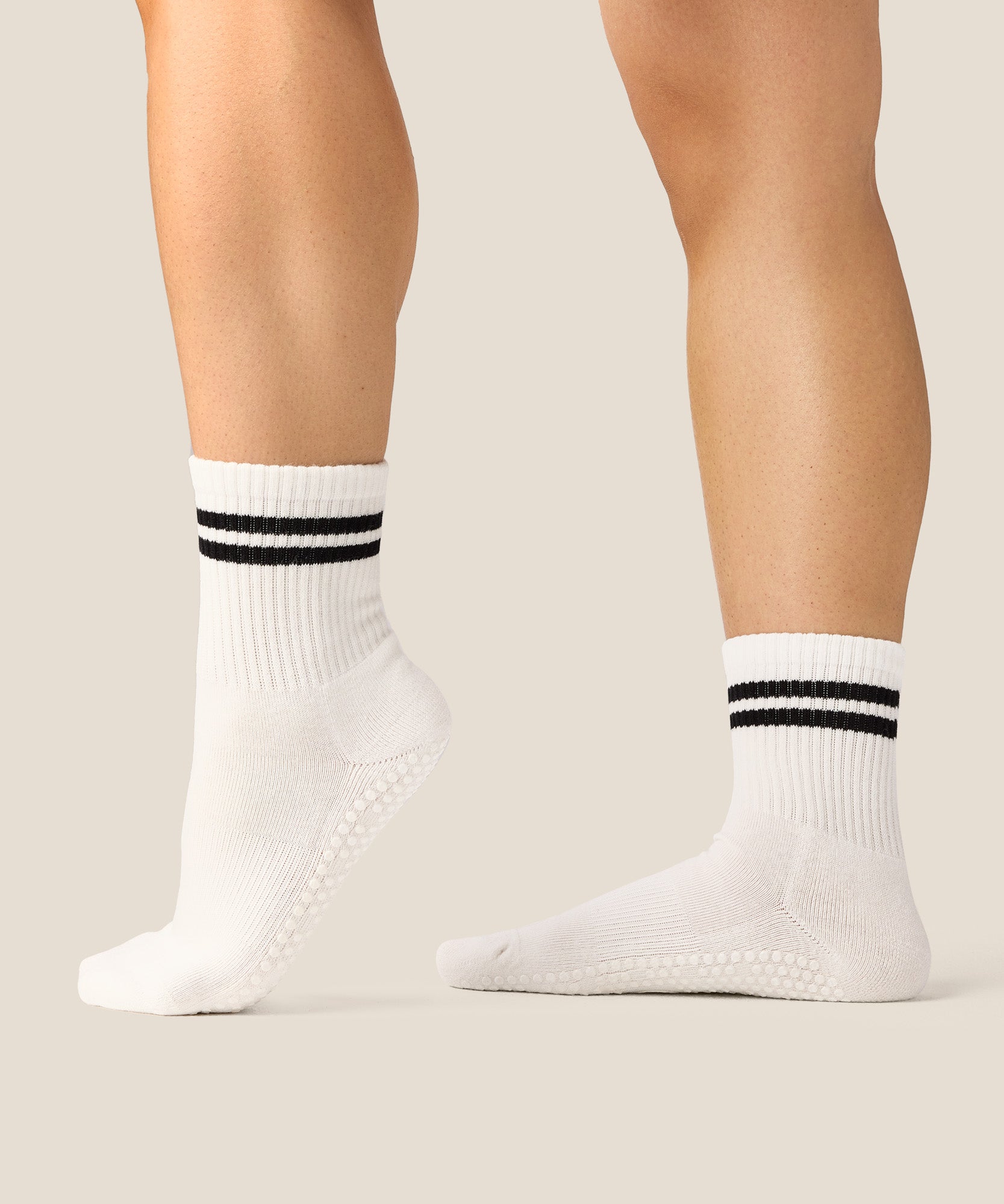 Crew Grip Socks - Sporty Stripe Ivory
