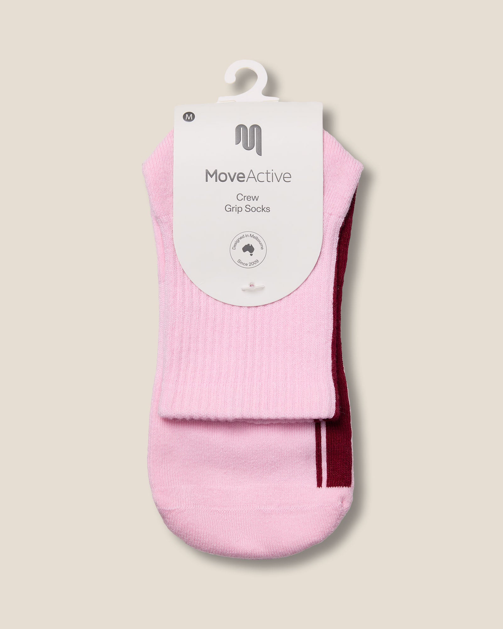 Crew Grip Socks - Racer Pink