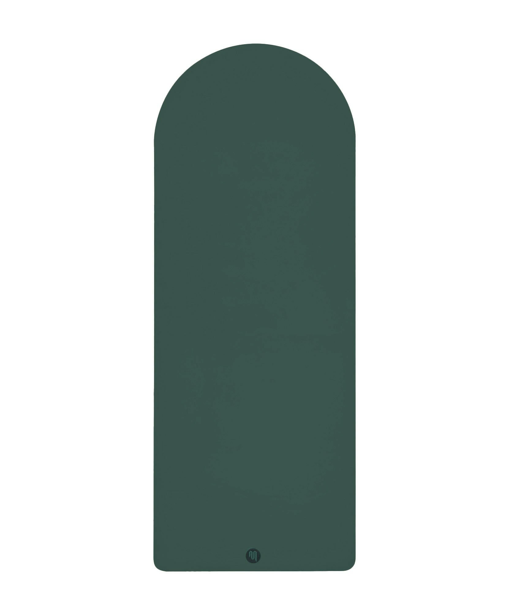 Vegan Leather Curved Studio Mat - Forest Green 6mm.