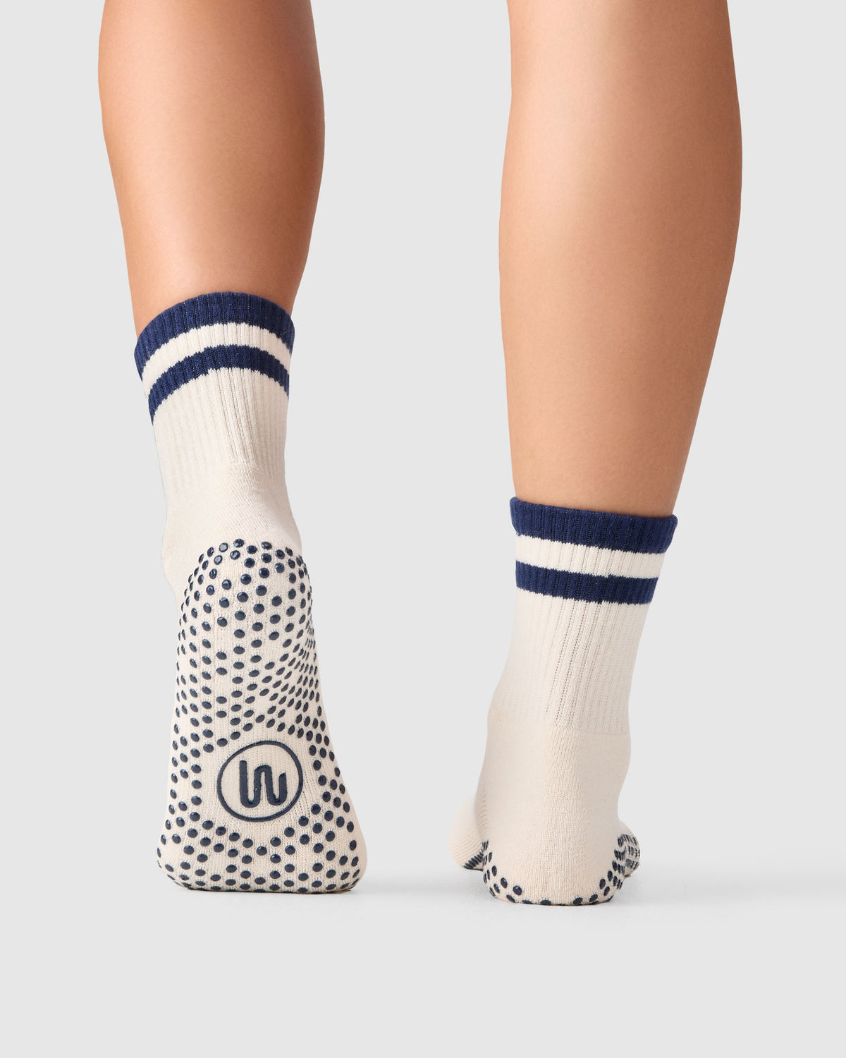Crew Grip Sock - Retro Stripe Oat & Ink