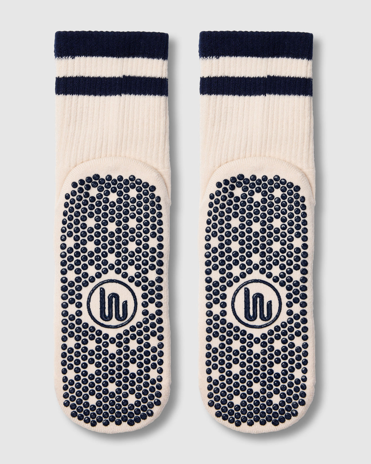 Crew Grip Sock - Retro Stripe Oat & Ink