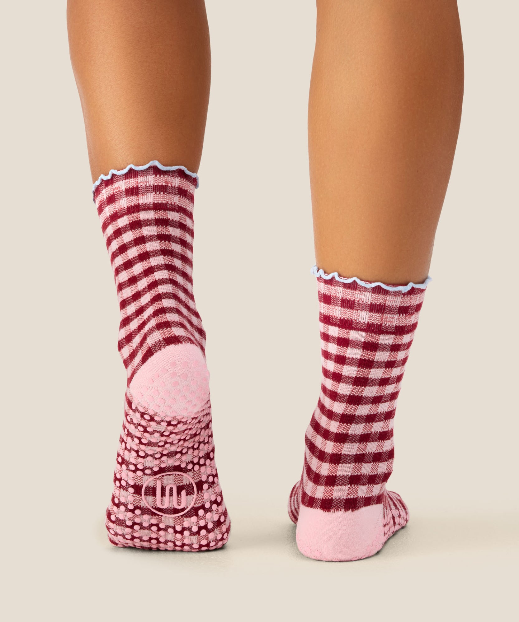 Crew Grip Socks - Picnic Check Red
