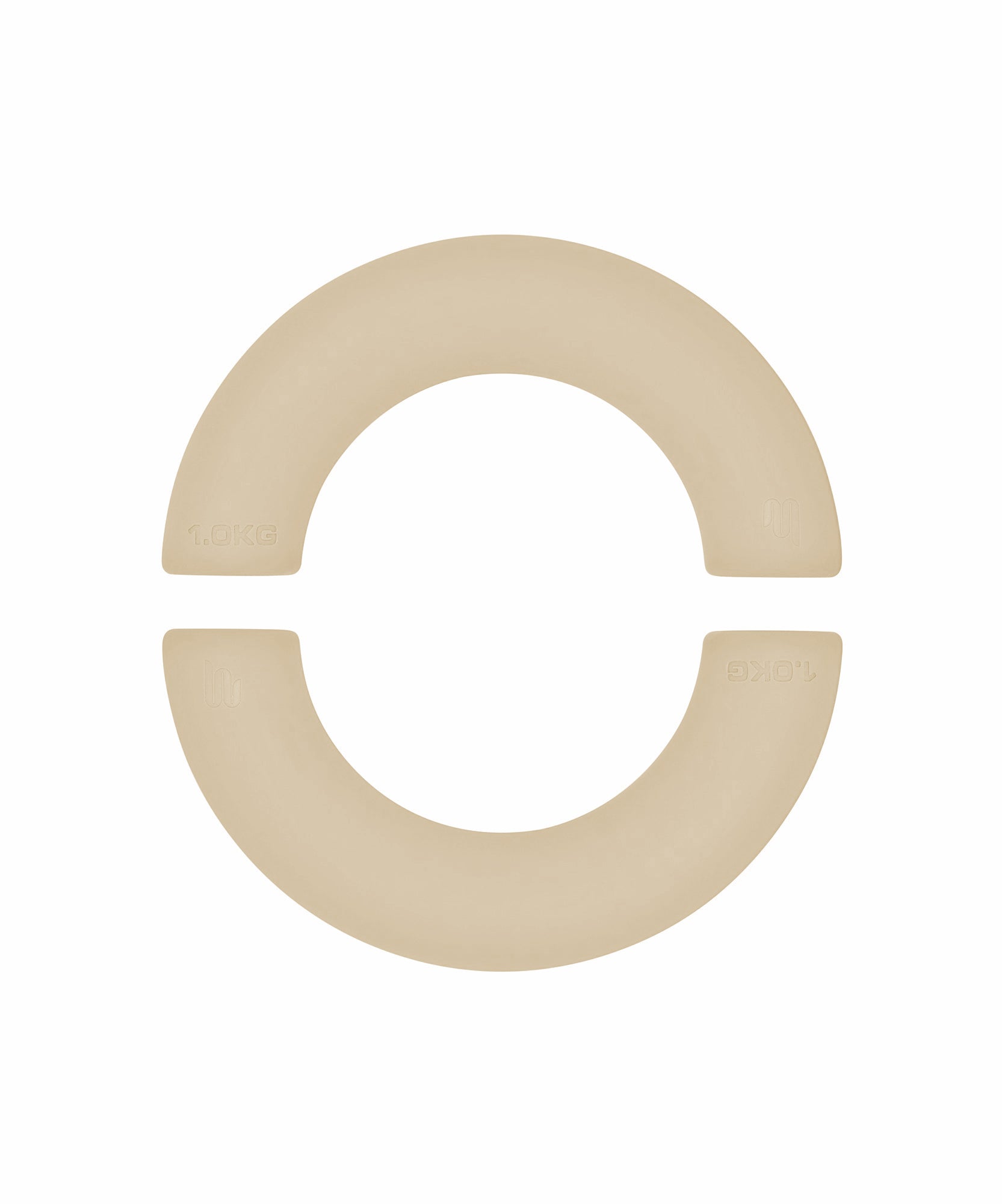 Curved Weight Bars - Almond 1kg