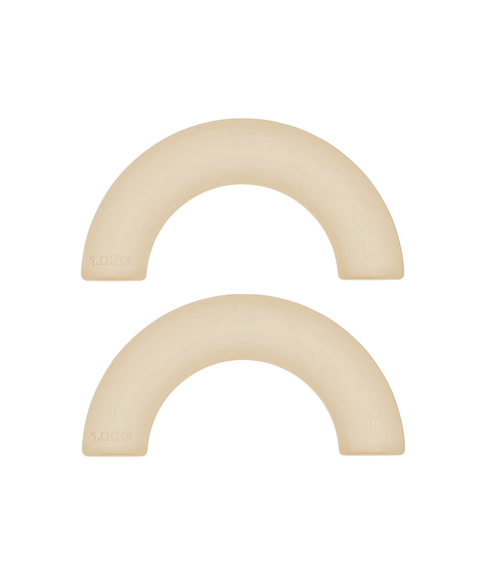 Curved Weight Bars - Almond 1kg