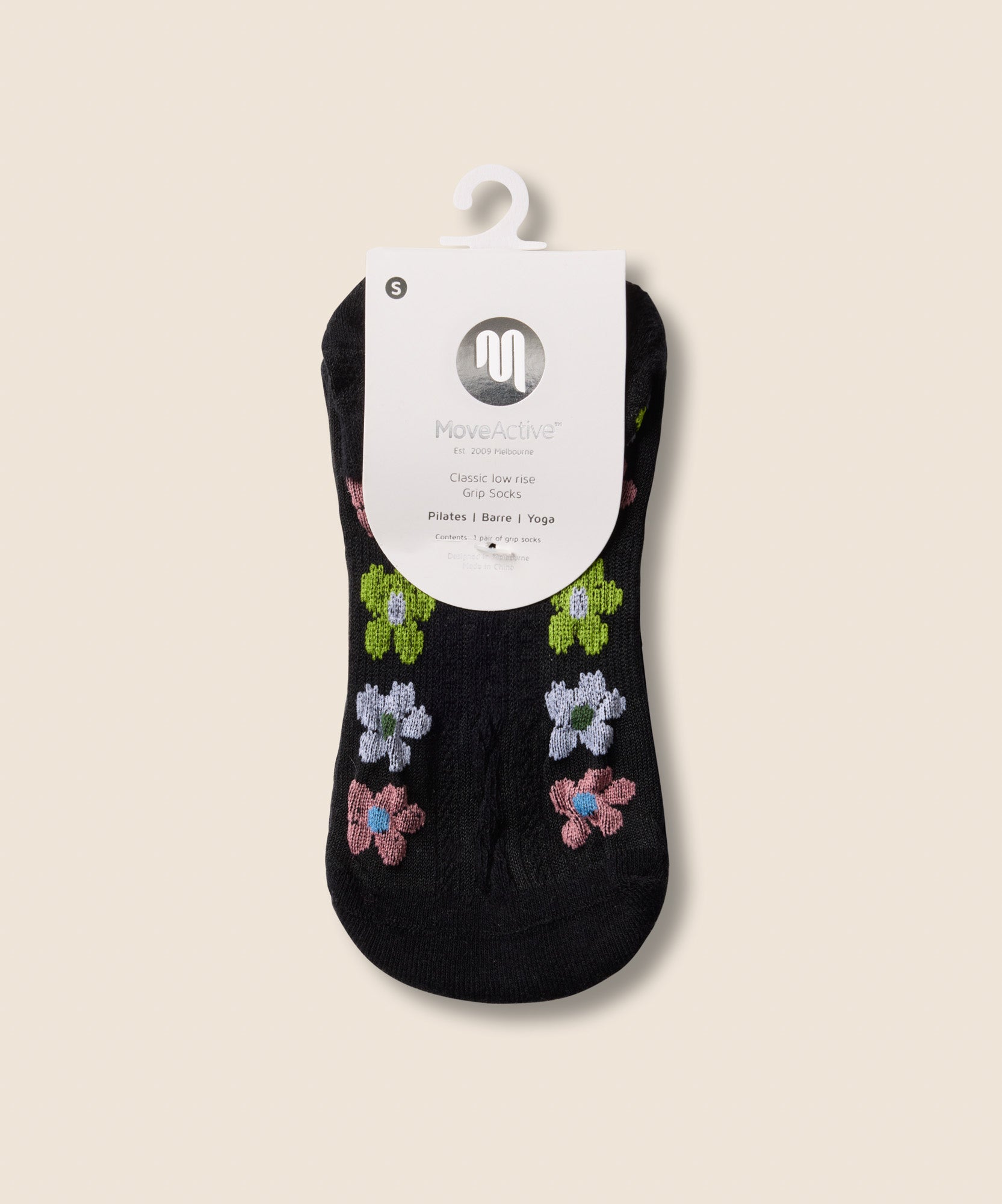 Classic Low Rise Grip Socks - Fiesta Midnight