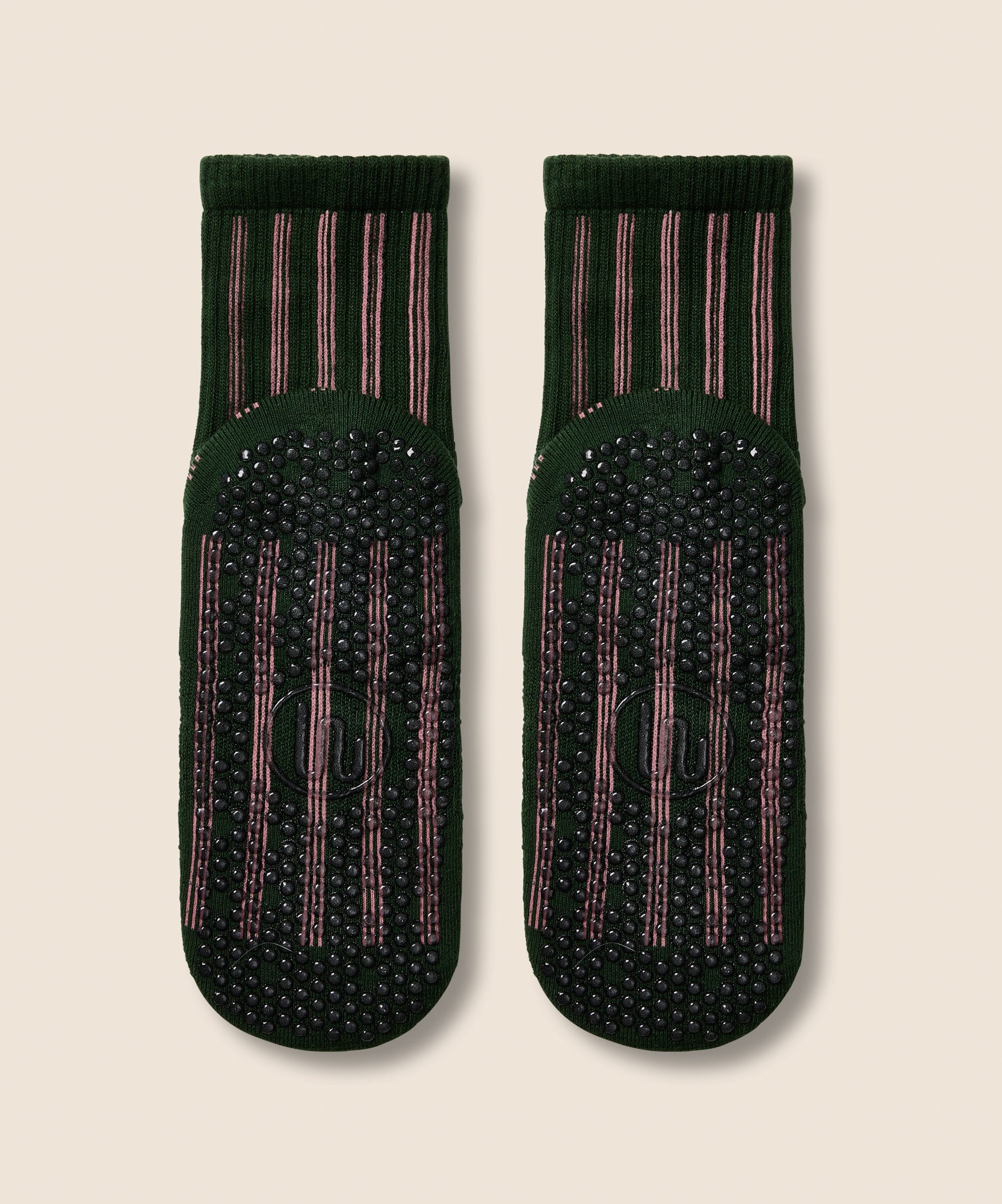 Crew Non Slip Grip Socks - Verde Carnival