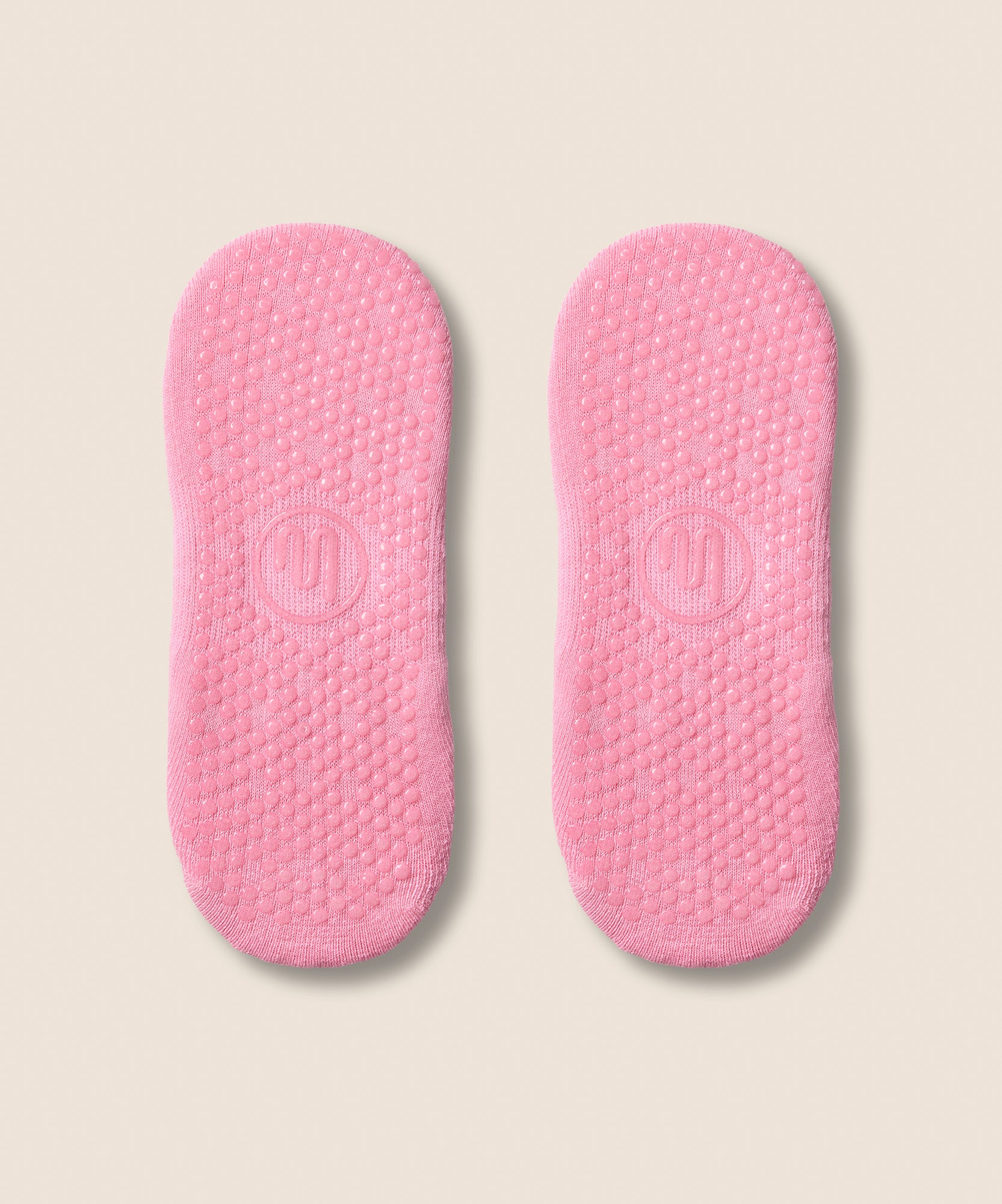 Ballet Non Slip Grip Socks - Rosa