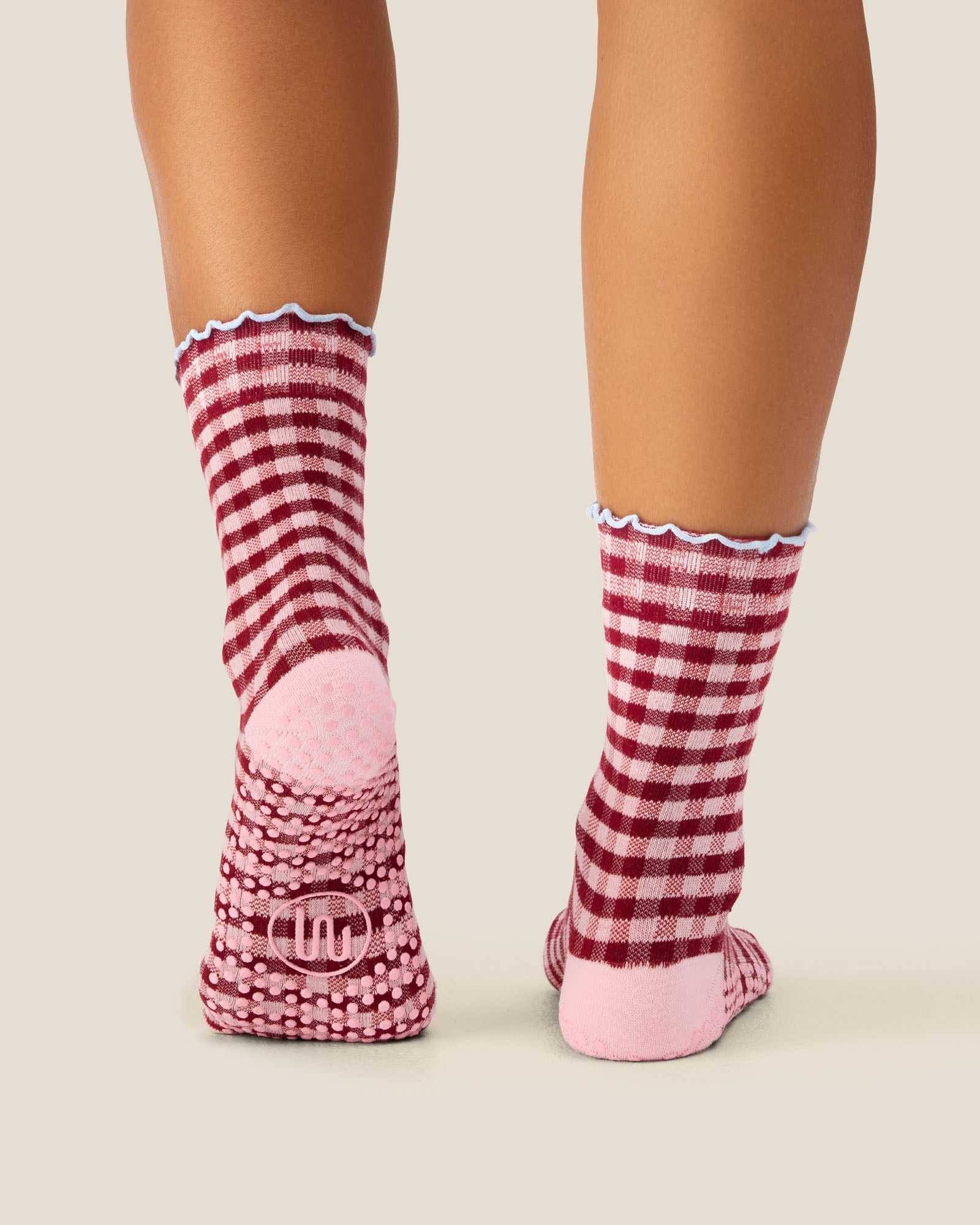 Crew Grip Socks - Picnic Check Red