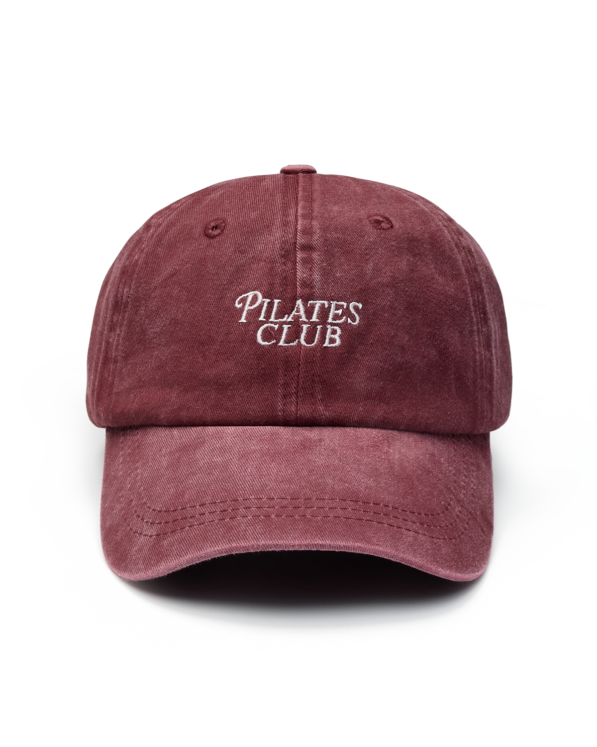 Embroidered Cap - Pilates Club Cabernet