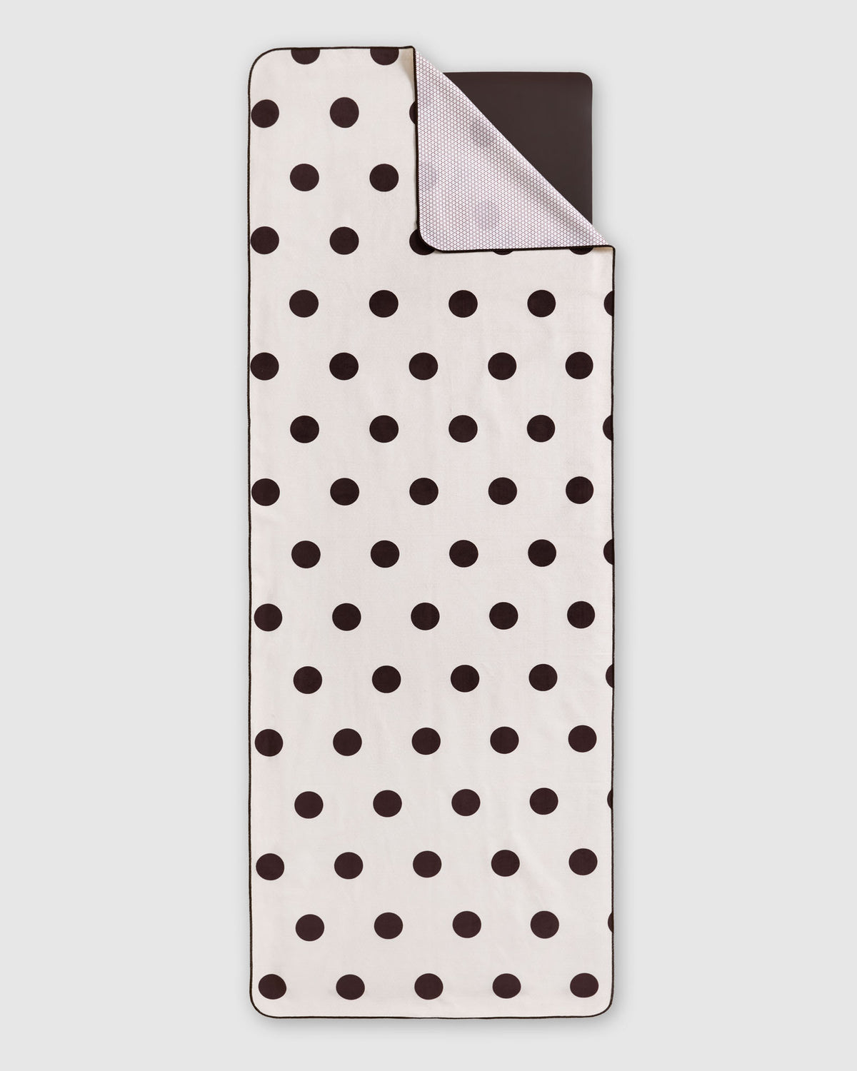 Mat Grip Towel - Polka Dot Espresso + Cream