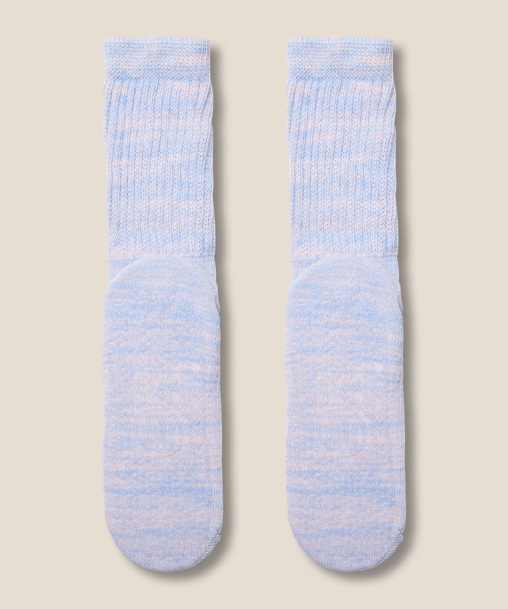 Scrunch Grip Socks - Blue Pink Marle