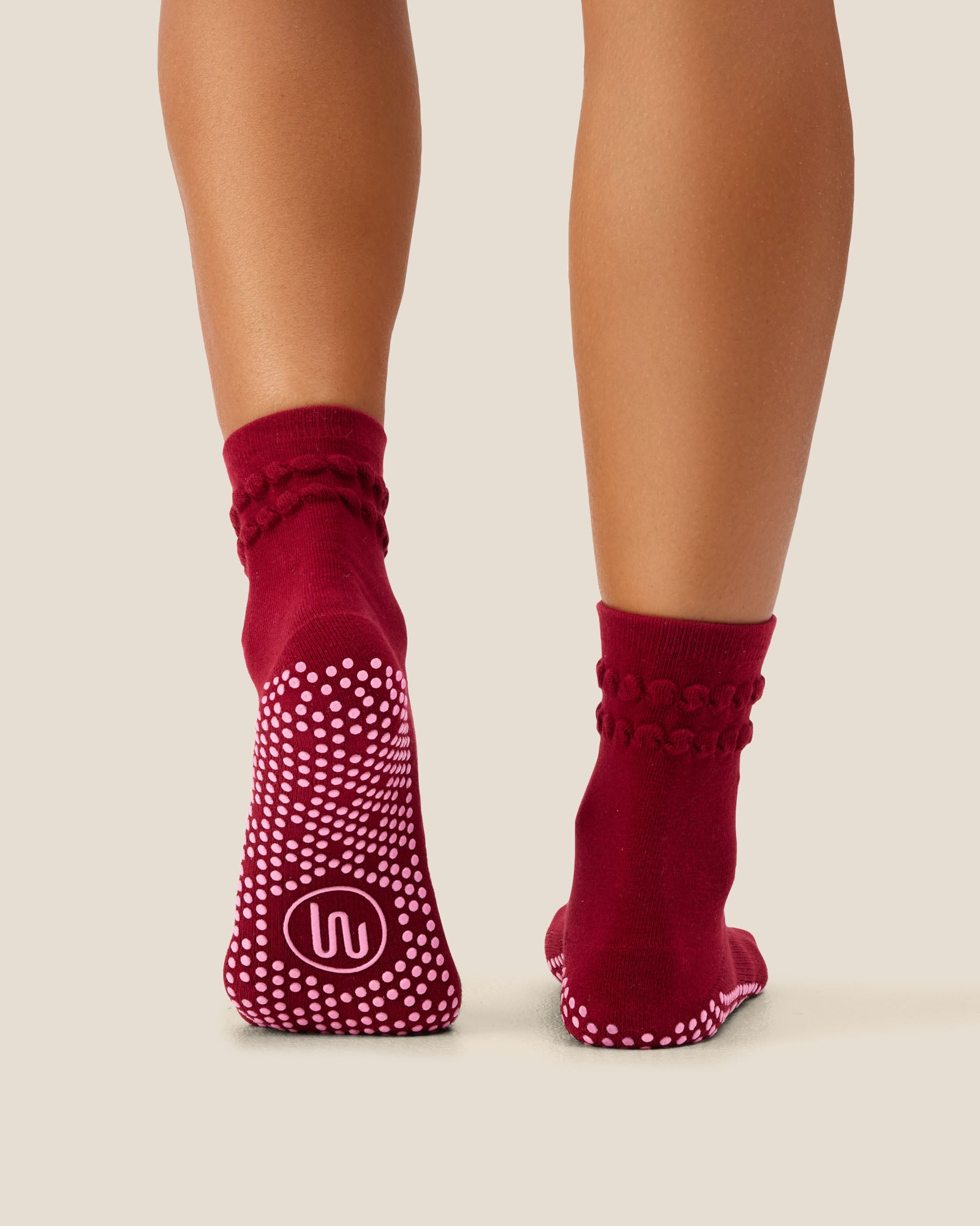 Crew Grip Socks - Strawberry Ruffle Ruby