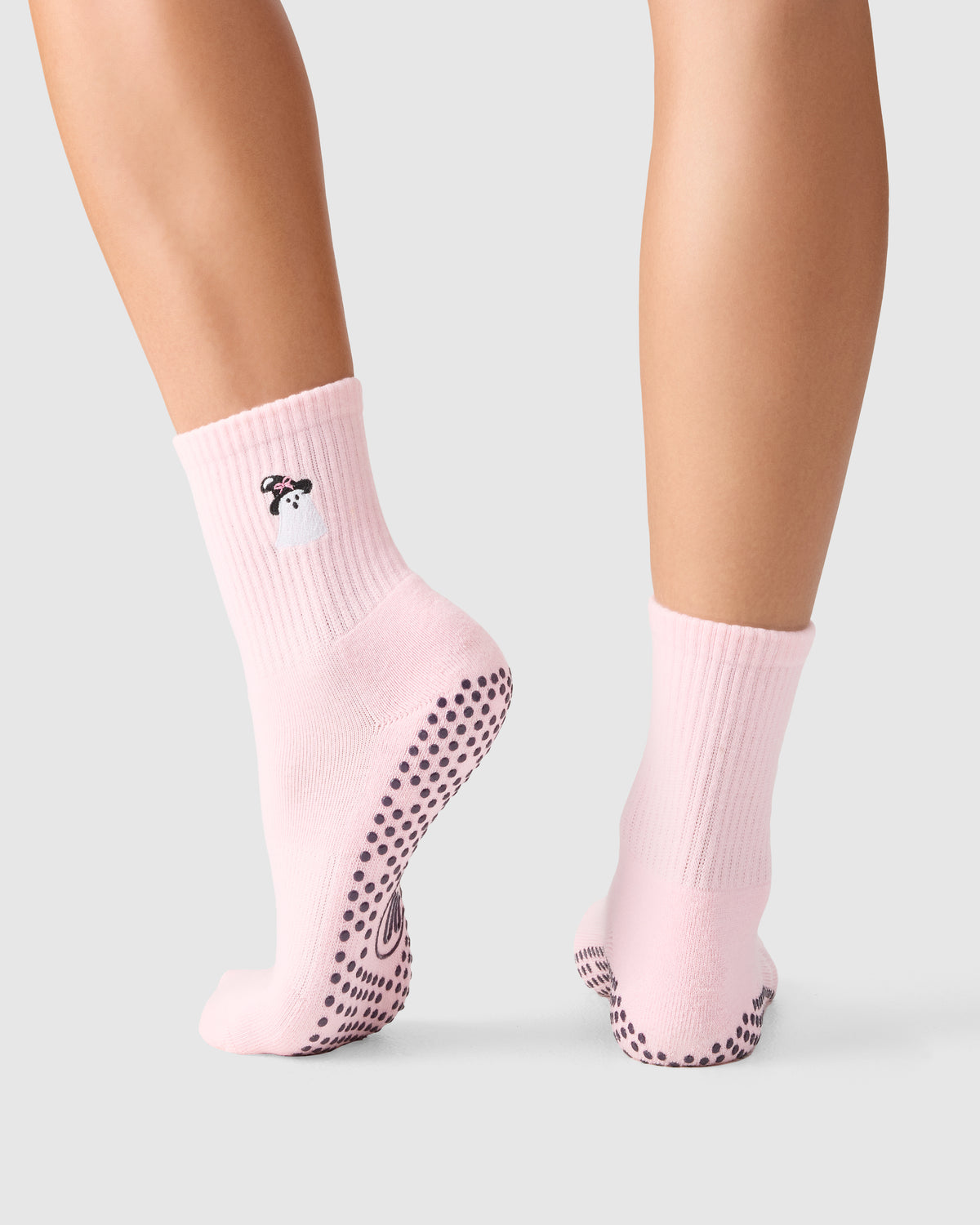 Crew Grip Socks - Sweet Ghost Pink