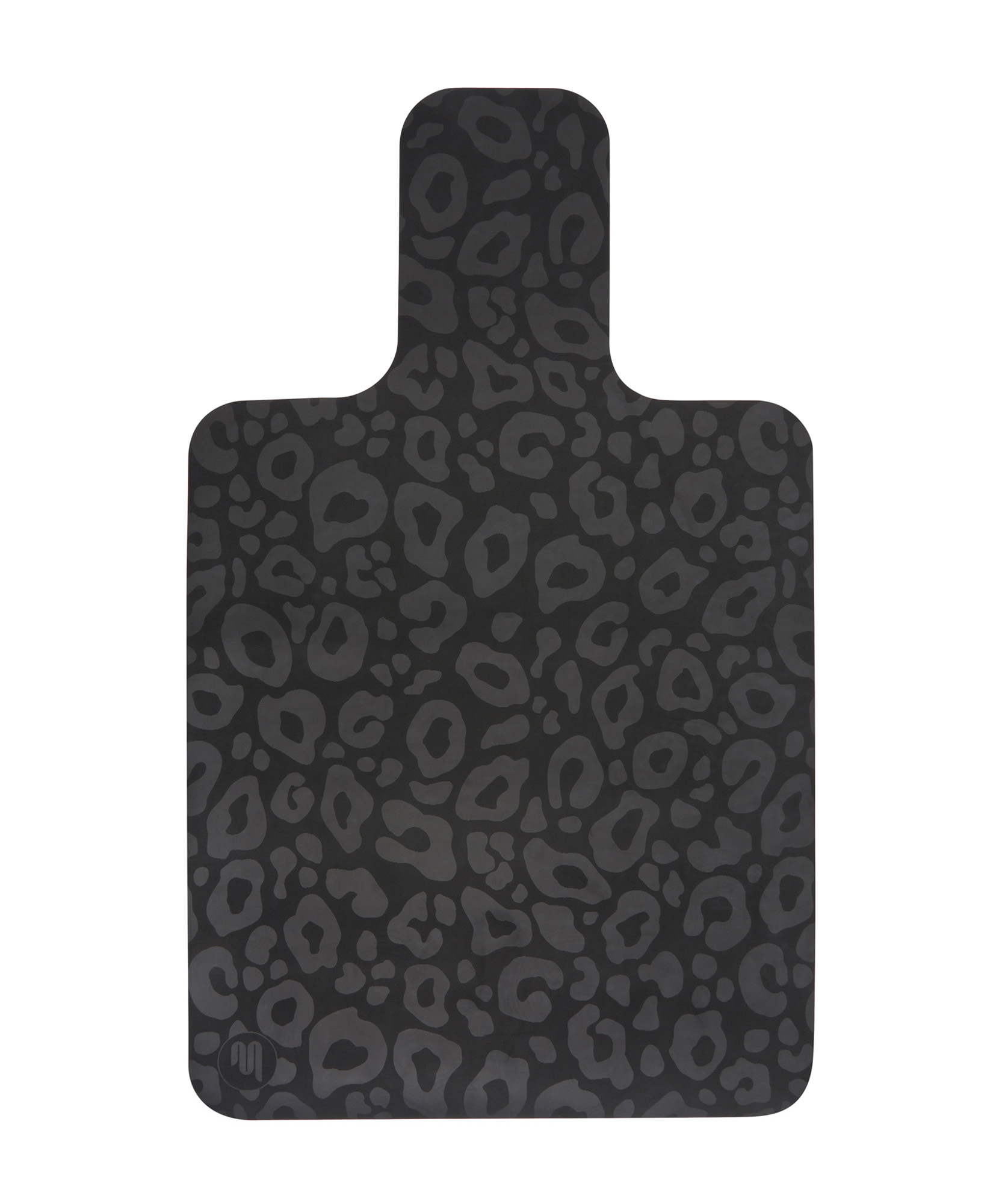 Vegan leather pilates reformer mat in luxurious cheetah print design