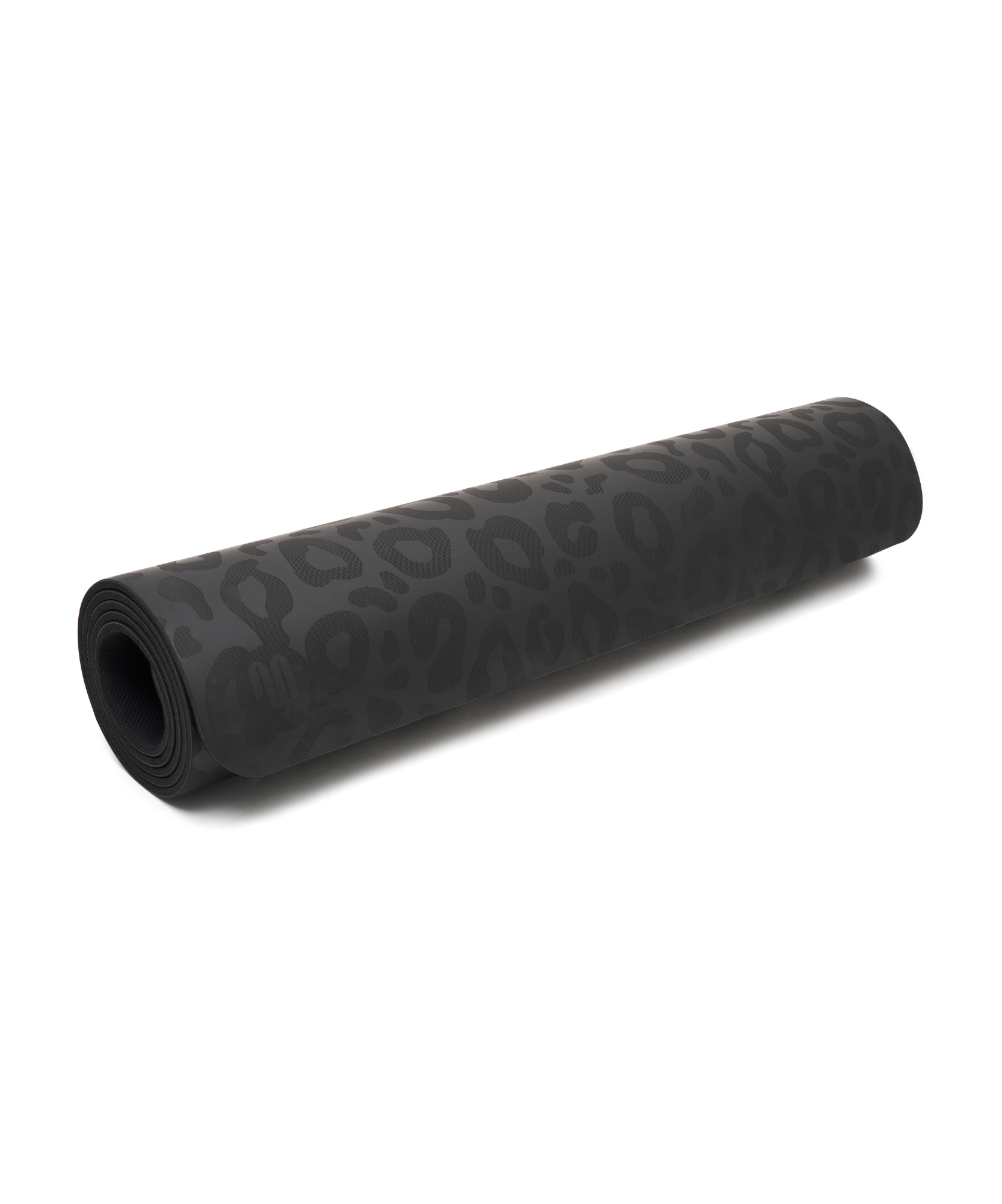 High-quality yoga mat featuring elegant cheetah pattern and vegan leather material