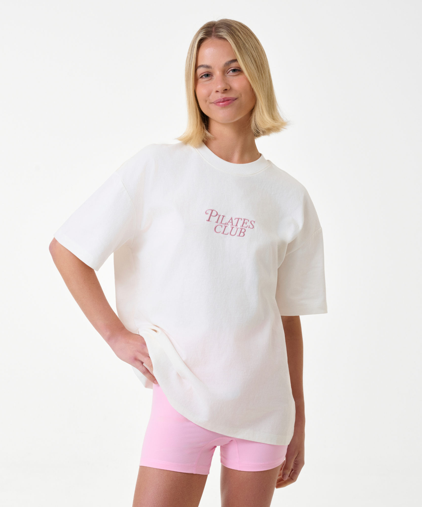 Pilates Club Tee - Ivory