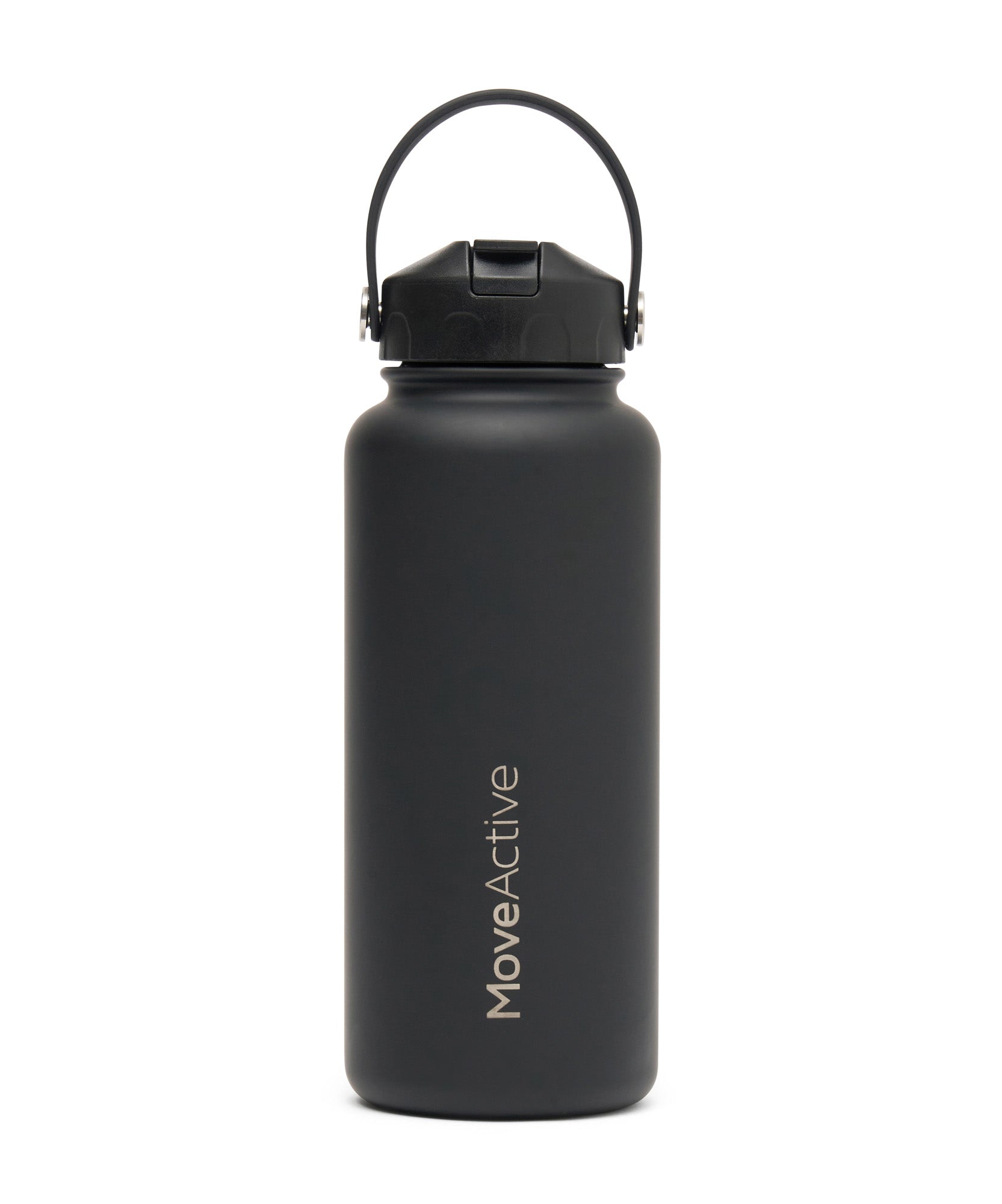 1L Insulated Drink Bottle - Black.