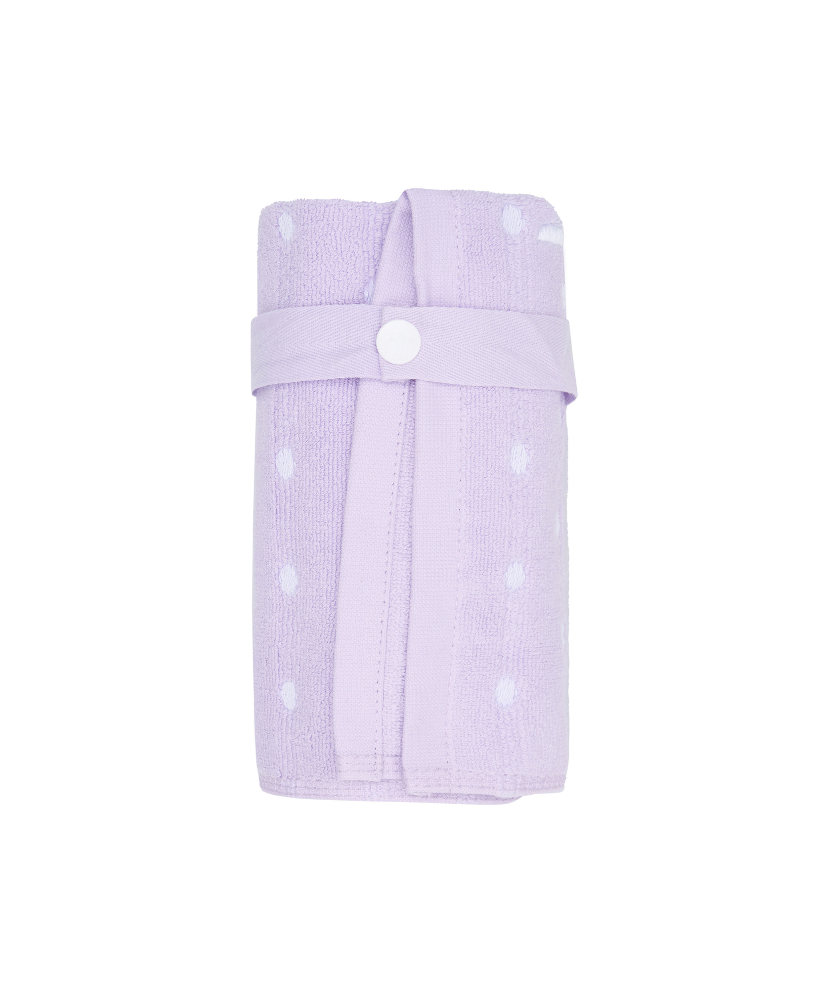 Workout Terry Towel - Lavender Polka Dot