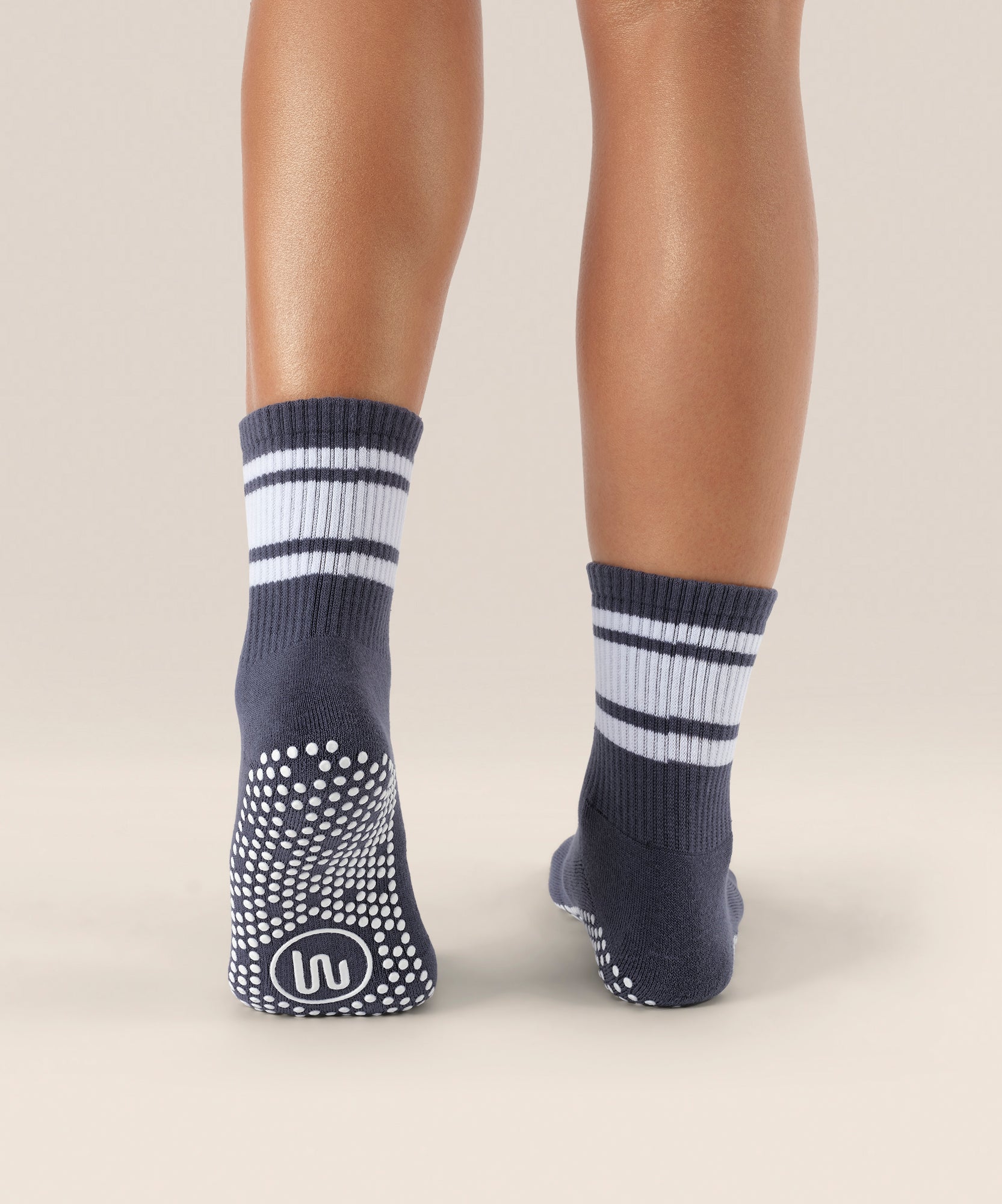 Crew Non Slip Grip Socks - French Navy Stripe