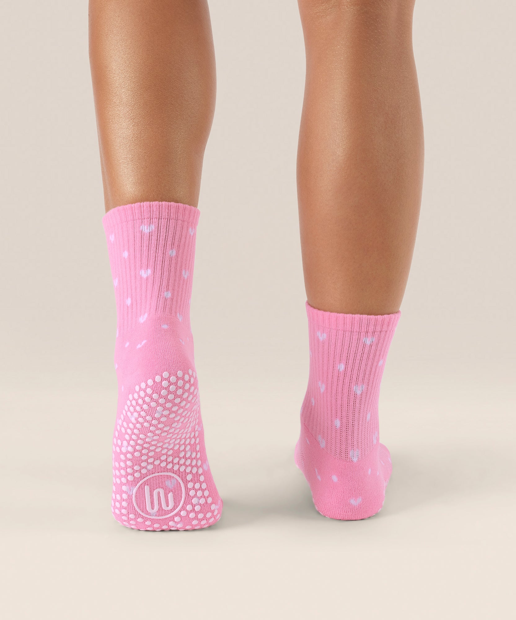 Crew Non Slip Grip Socks - Speckled Candy