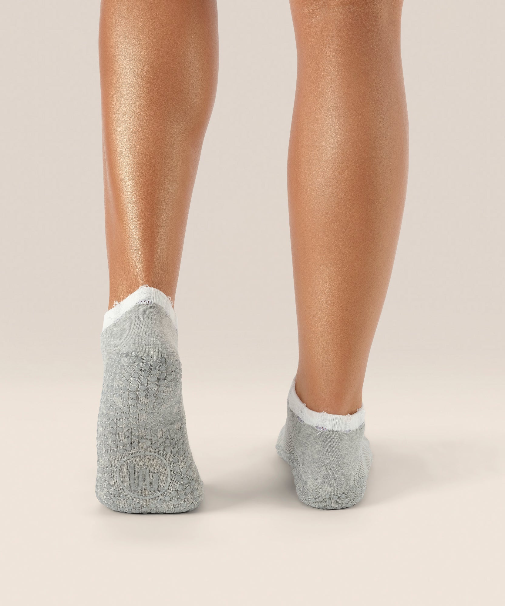 Classic Low Rise Grip Socks - Marle Grey
