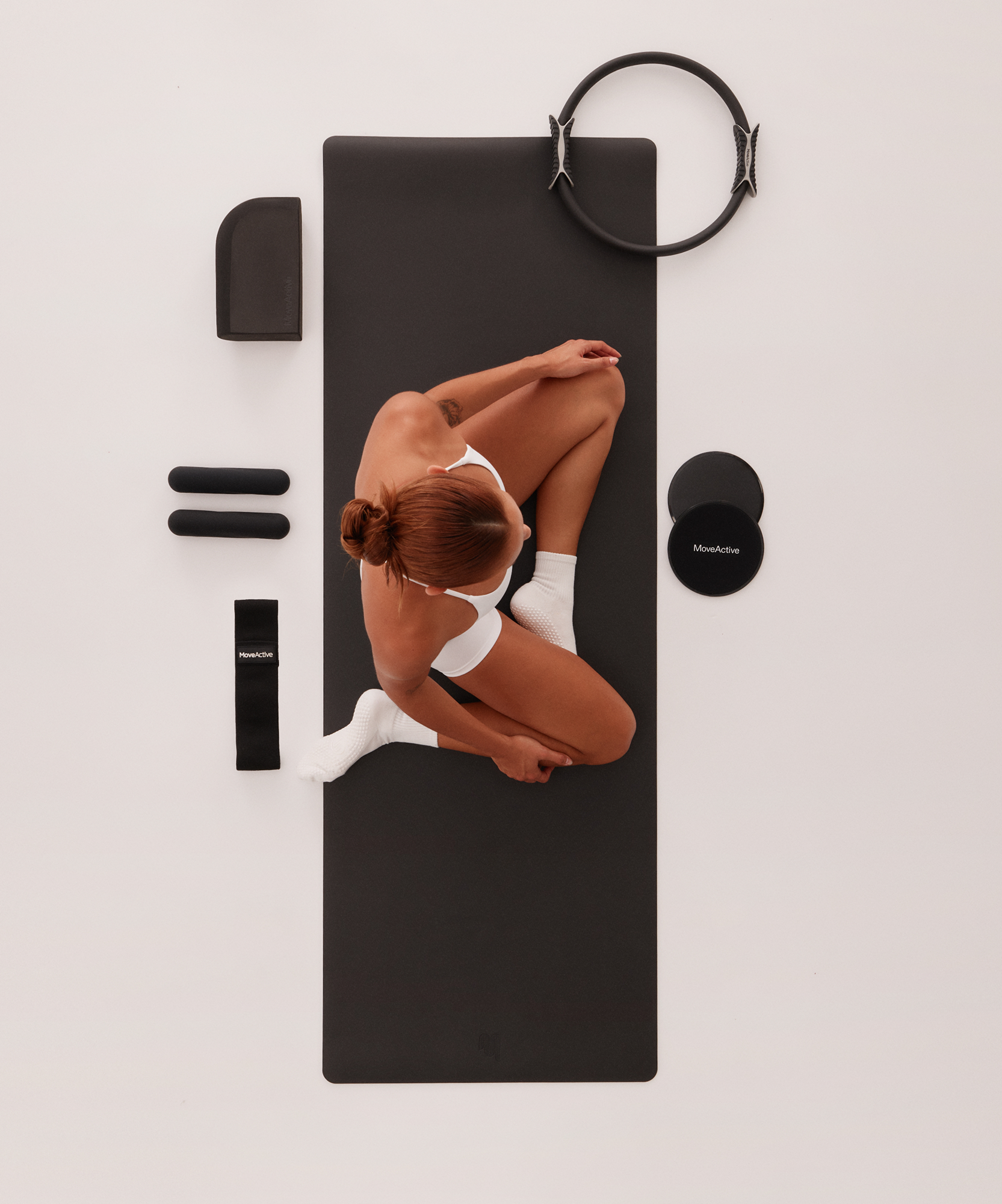 Vegan Leather Yoga Mat - Black