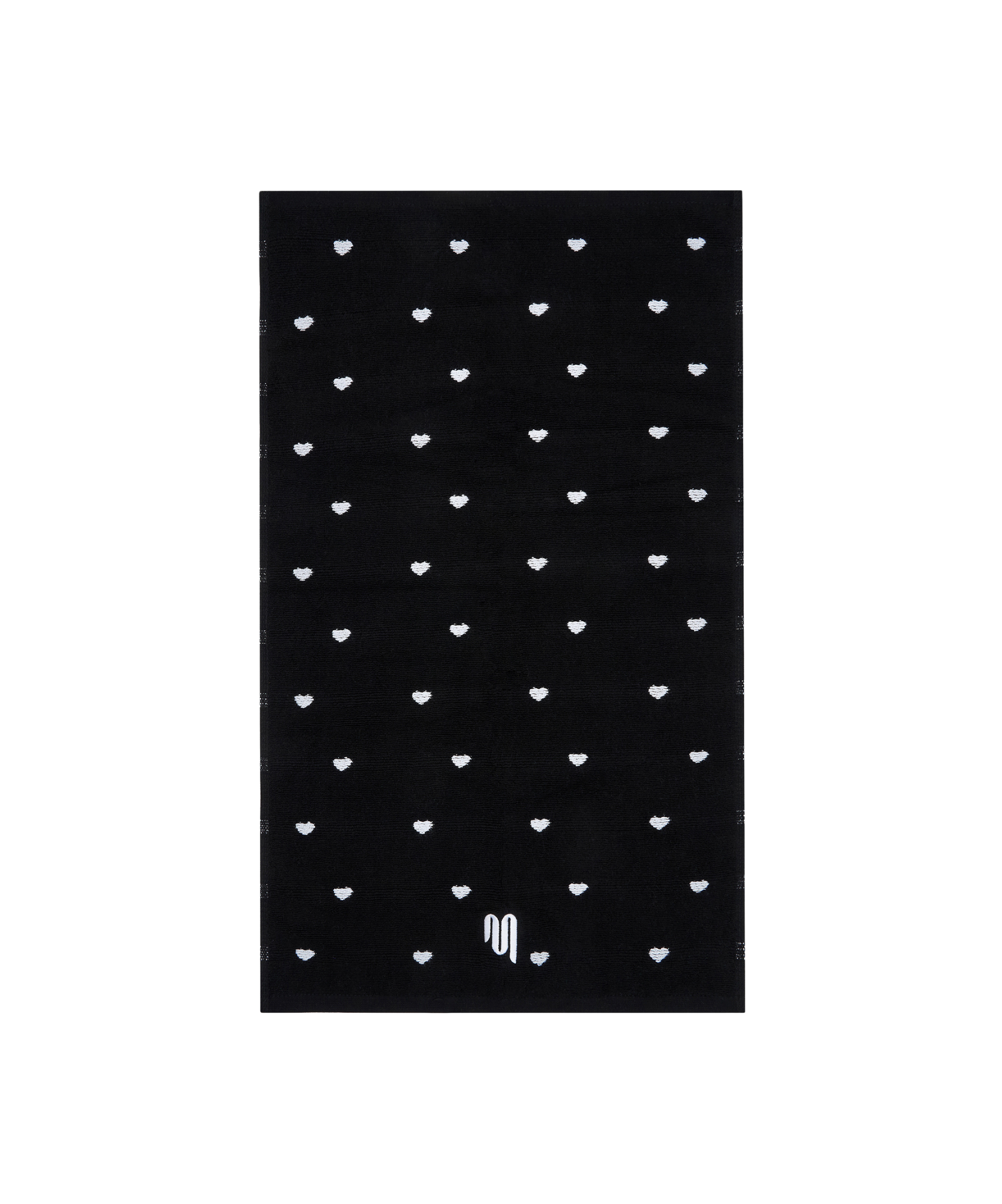 Workout Terry Towel - Monochrome Hearts