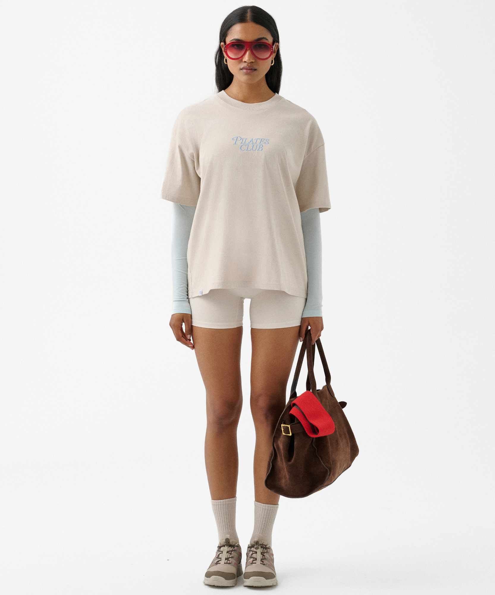 Pilates Club Tee - Stone