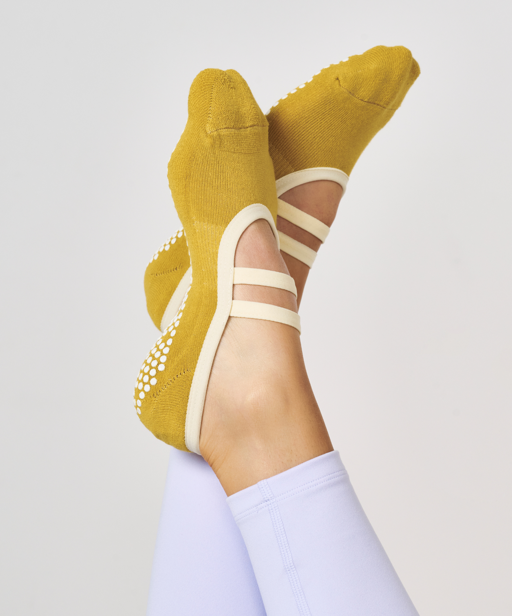 Ballet Non Slip Grip Socks - Amber.