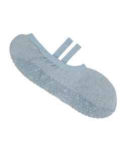 Ballet Non Slip Grip Socks - Glitter Blue