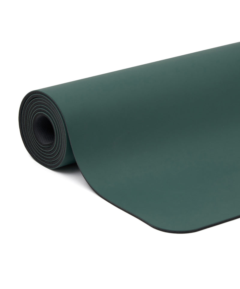 Vegan Leather Yoga Mat - Forest Green